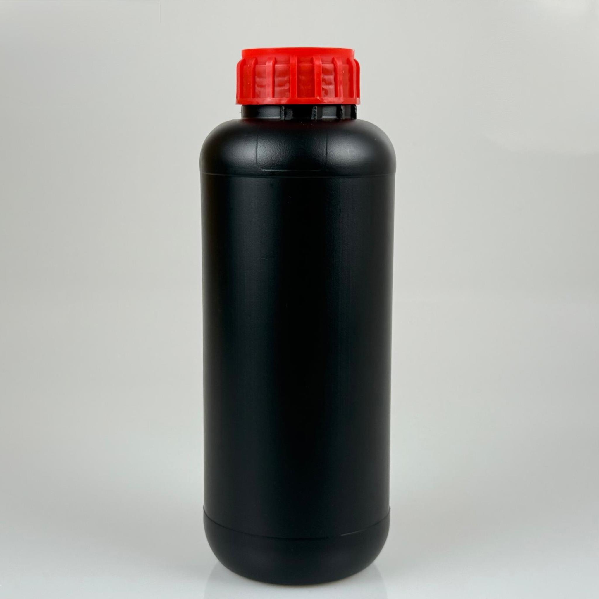 1 LT ZİRAİ İLAÇ BİDONU SİYAH + KIRMIZI ALÜMİNYUM FOLYOLU İNDİKSİYON CONTA SK50 KAPAK - 1000 CC PE POLİETİLEN TARIM BİDON