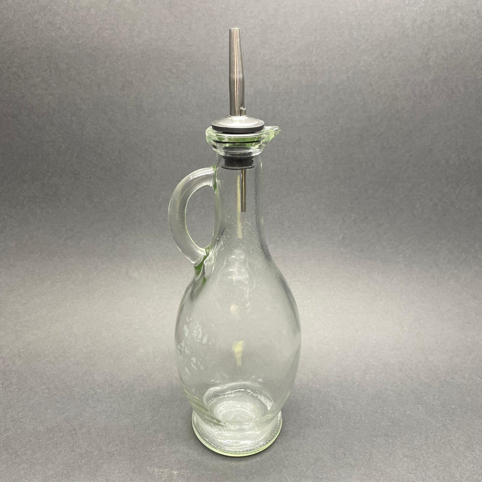 500 CC GAGALI KULPLU YAĞLIK CAM ŞİŞE - 500 ML GALON YAĞDANLIK ŞİŞE - YAĞ ŞİŞESİ - ŞEFFAF - ÇELİK YAĞDANLIK TIPALI