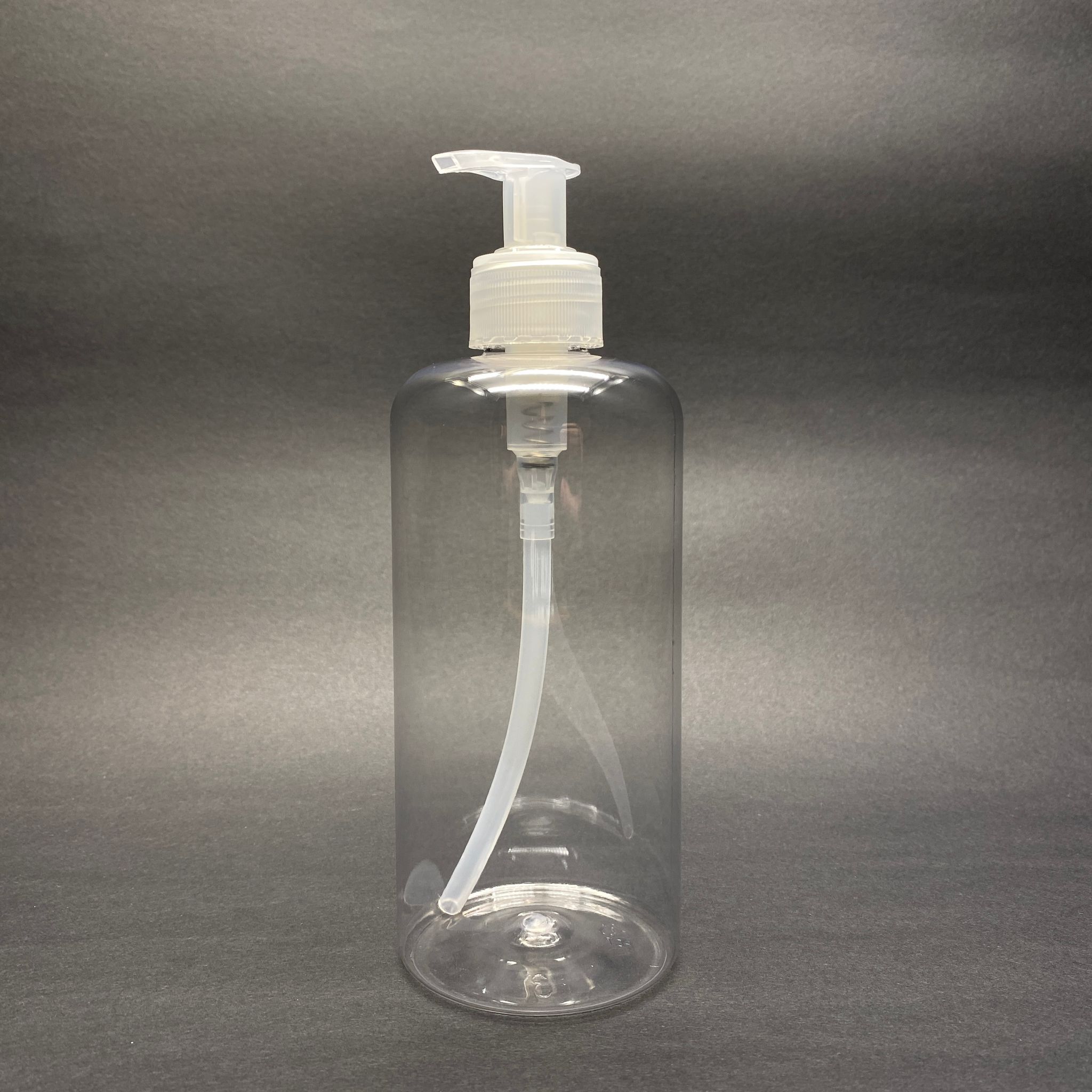 500 CC UZUN SİLİNDİR PET ŞİŞE KALIN (26 GR) - ŞEFFAF SIVI SABUN POMPALI - 28 AĞIZ - 500 ML PET ŞİŞE