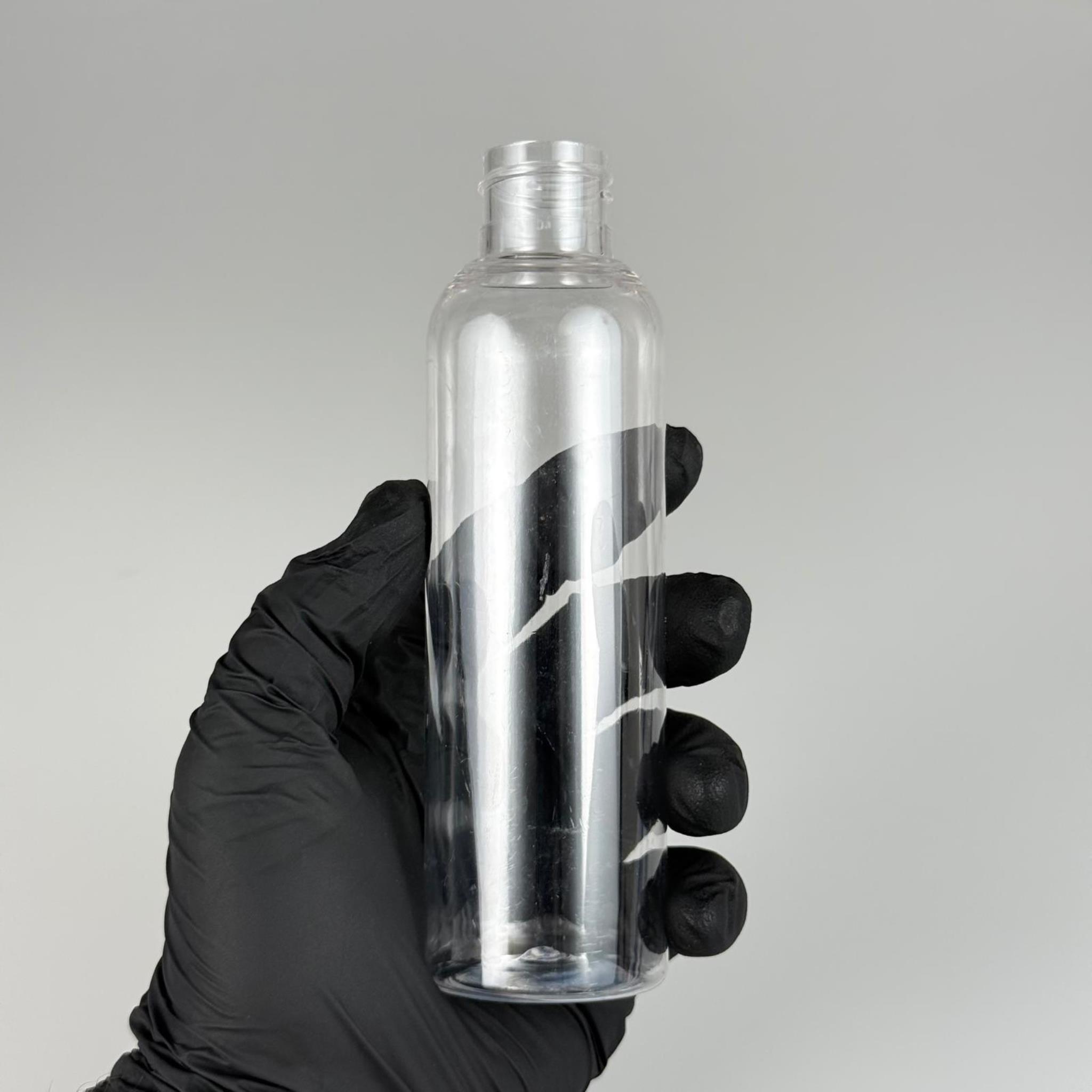 150 CC ŞEFFAF SİLİNDİR OVAL BOYUNLU PET ŞİŞE KAPAKSIZ (24 AĞIZ) - 150 ML PET ŞİŞE