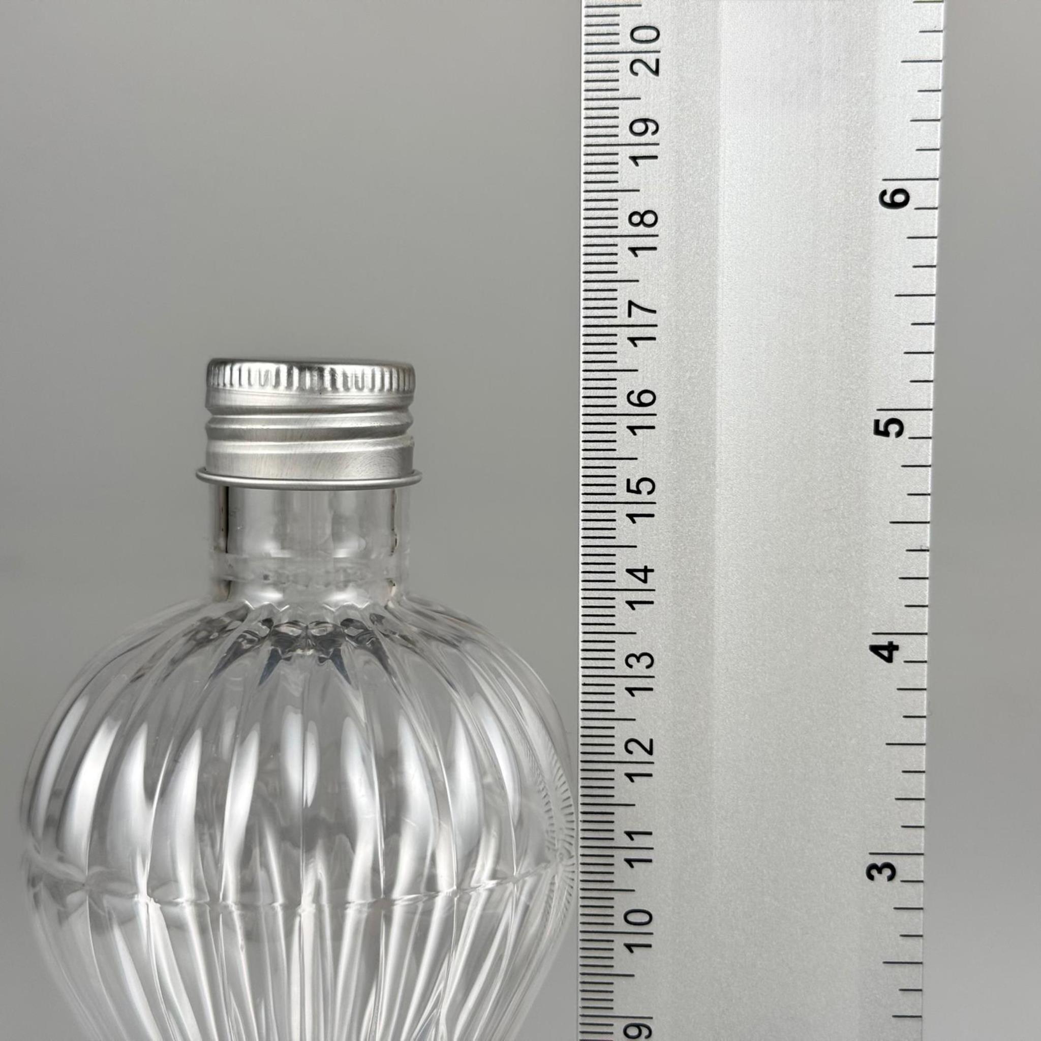 300 CC PIRLANTA ŞİŞE (CAMPET) 24 AĞIZ + KÖPÜK CONTALI GÜMÜŞ METAL ALÜMİNYUM KAPAK - 300 ML CAMPET PIRLANTA ŞİŞE