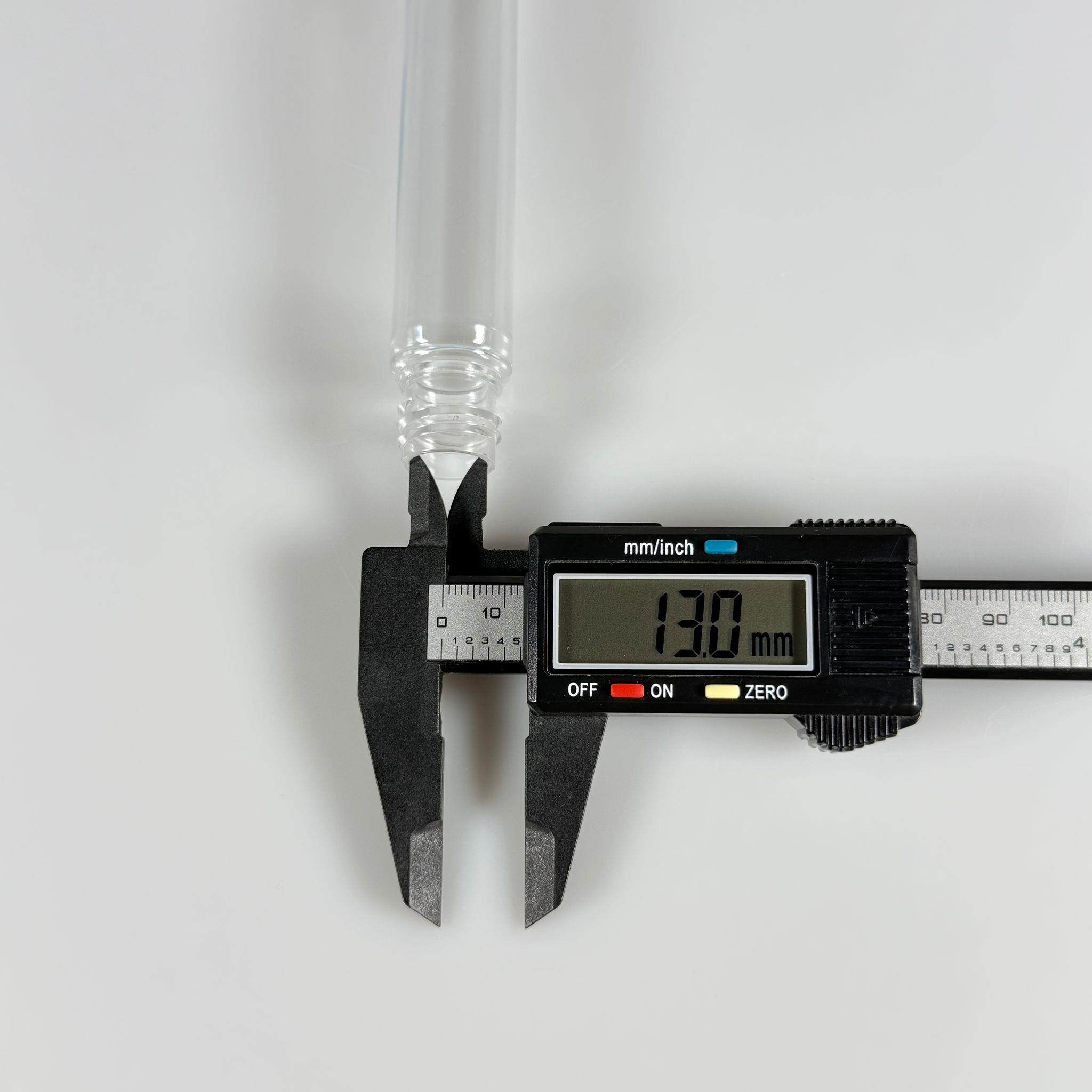 16 CM TÜP - 45 CC UZUN İNCE PET ŞİŞE - BEYAZ ÇOCUK KİLİTLİ ETEKLİ KAPAKLI TAKIM - UZUN PLASTİK ŞİŞE