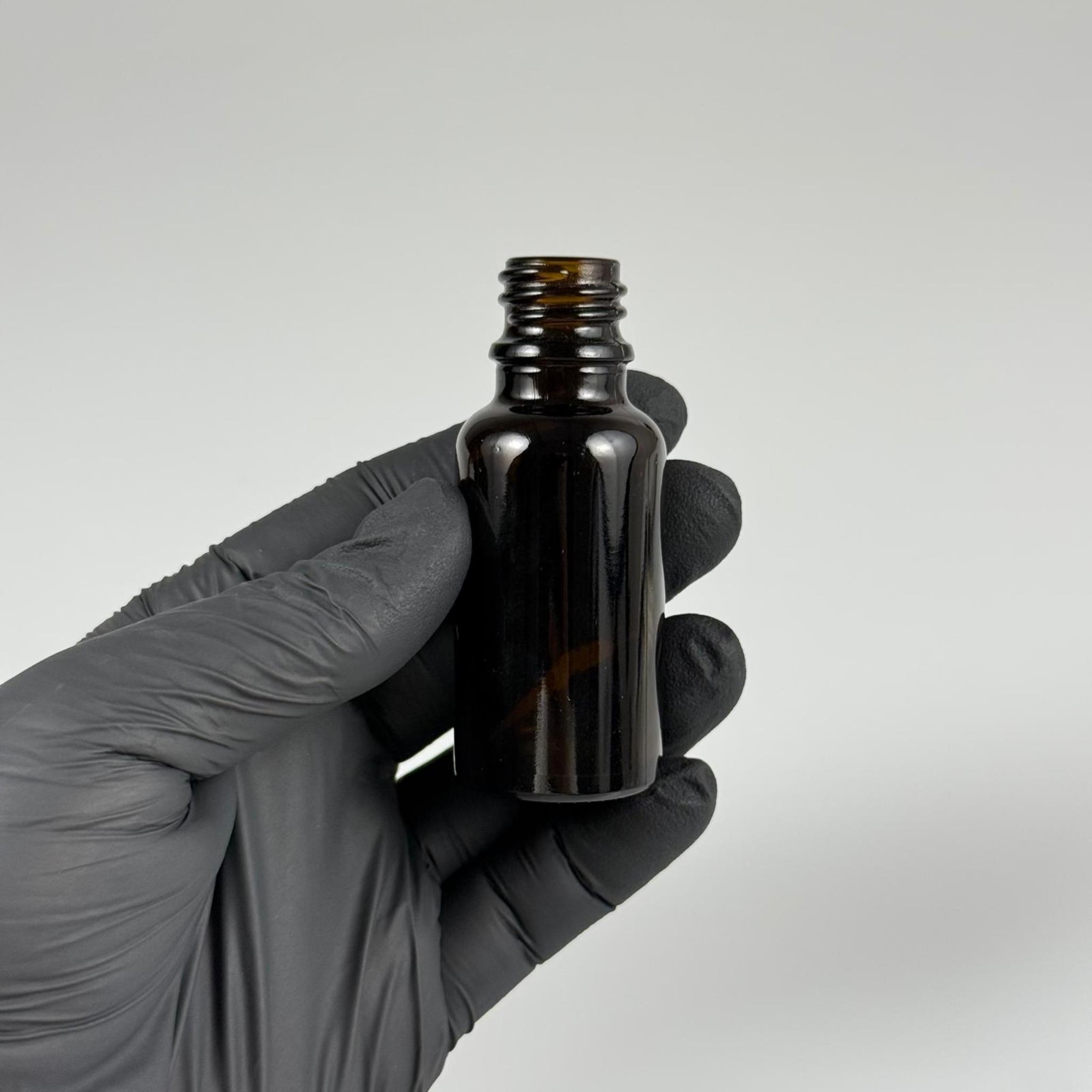 20 CC AMBER CAM ŞİŞE KAPAKSIZ (18 AĞIZ) - ÜST KALİTE KOYU AMBER 20 ML CAM ŞİŞE KAHVERENGİ