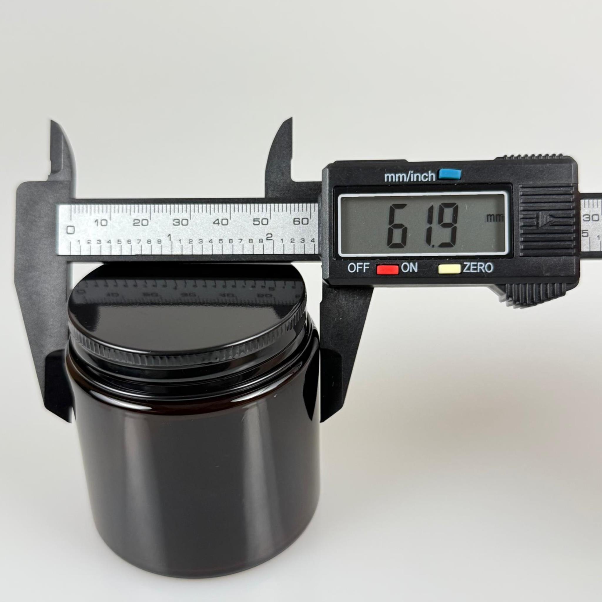 100 CC CAM AMBER KREM KAVANOZU - KÖPÜK CONTALI SIZDIRMAZ SİYAH METAL KAPAKLI  - 100 ML KAHVERENGİ KREM KAVANOZU - AMBER MUM KAVANOZU - MEDİKAL KAVANOZ - ORJİNAL AMBER (BOYAMA DEĞİL)