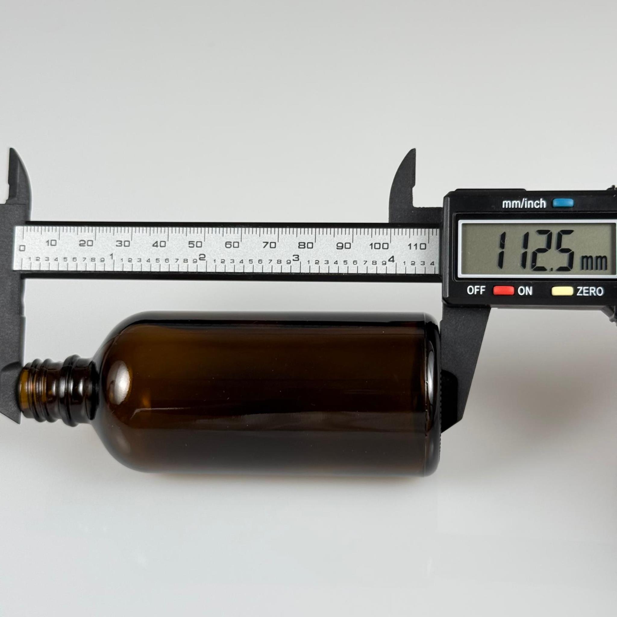 100 CC AMBER CAM ŞİŞE KAPAKSIZ (18 AĞIZ) - 100 ML CAM KAHVERENGİ DROPPER ŞİŞE