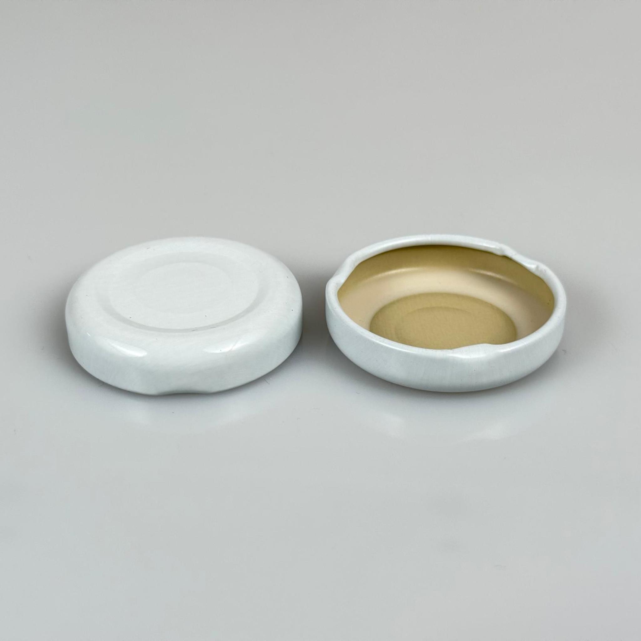 38 MM TWİST-OFF BEYAZ DÜĞMELİ (MC038RUB467) - RP10 SİLGAN - EMNİYET DÜĞMELİ - TİKTAK KAPAK - BUTONLU KAPAK