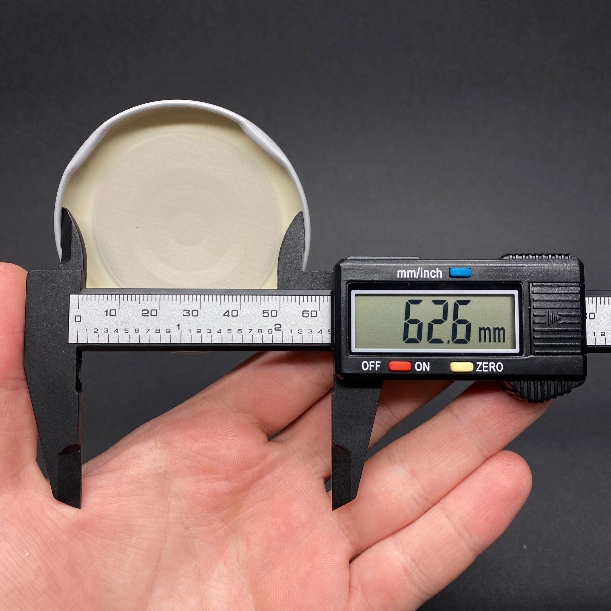 63 MM TWİST-OFF GRİ METAL KAPAK - EMNİYET DÜĞMELİ METAL BUTONLU KAPAK