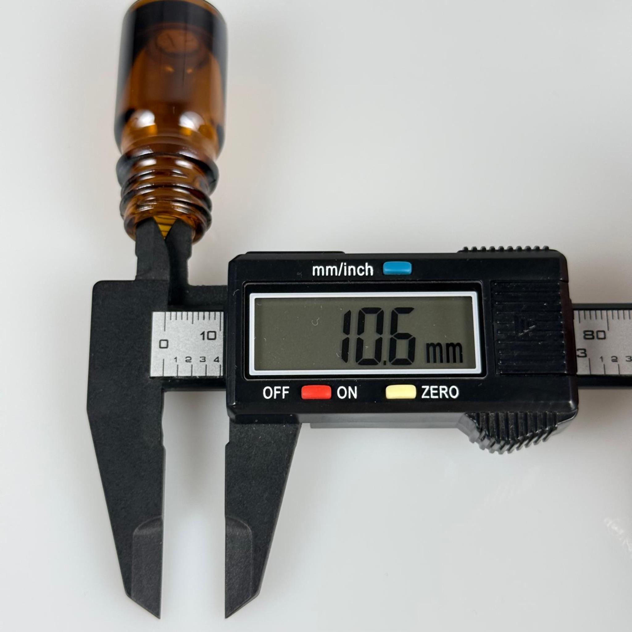 5 CC AMBER CAM ŞİŞE KAPAKSIZ (18 AĞIZ) - 5 ML CAM ŞİŞE - KAHVERENGİ