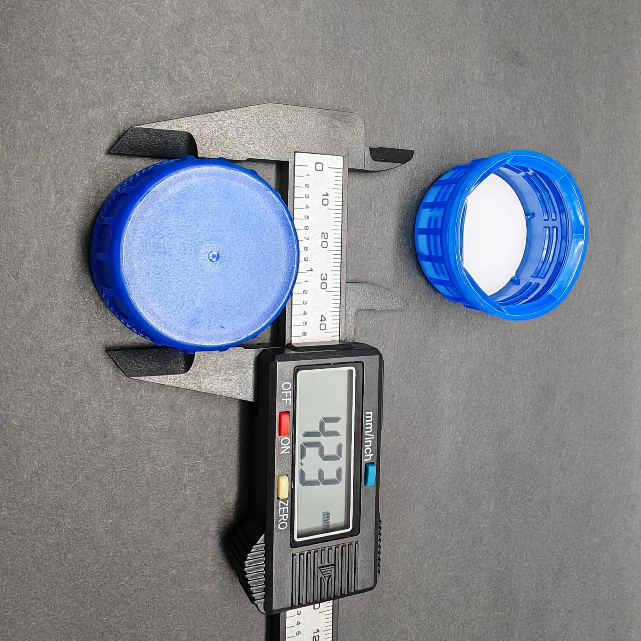 38 MM KÖPÜK CONTALI KİLİTLİ MAVİ PLASTİK KAPAK - BERİCAP SK 38/23 SFB PE(MDS) BİDON KAPAĞI