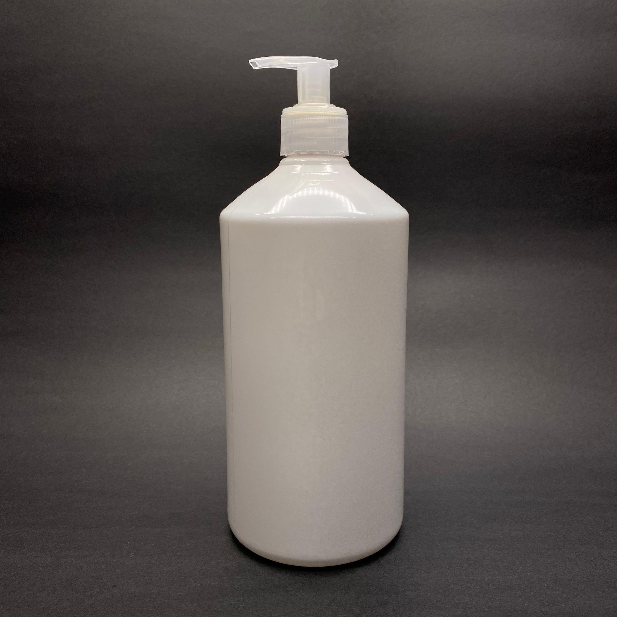 950 CC DÜZ MODEL KÜT BOYUNLU  BEYAZ PET ŞİŞE - SIVI SABUN POMPALI  - 950 ML DÜZ SADE PET ŞİŞE