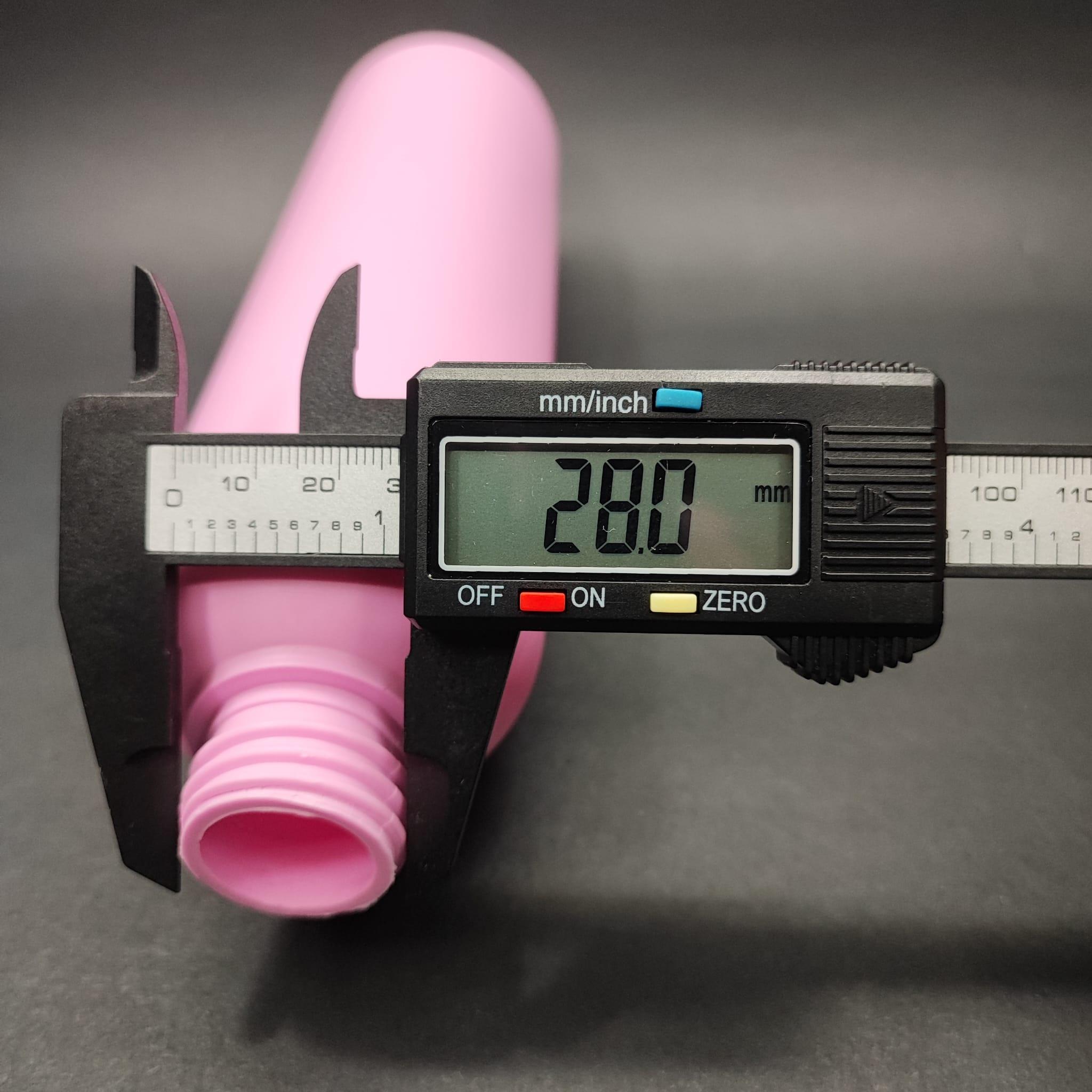 500 CC PEMBE POLİETİLEN PE ŞAMPUAN ŞİŞESİ - 28 AĞIZ KAPAKSIZ - 500 ML PE ŞAMPUAN ŞİŞESİ
