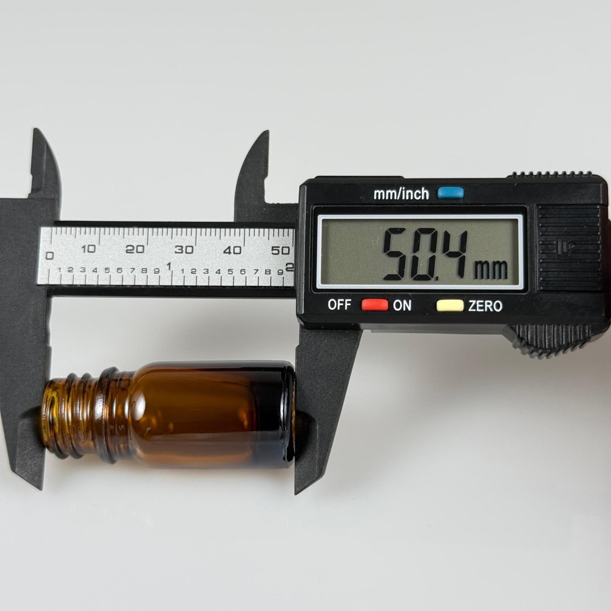 5 CC AMBER CAM ŞİŞE KAPAKSIZ (18 AĞIZ) - 5 ML CAM ŞİŞE - KAHVERENGİ