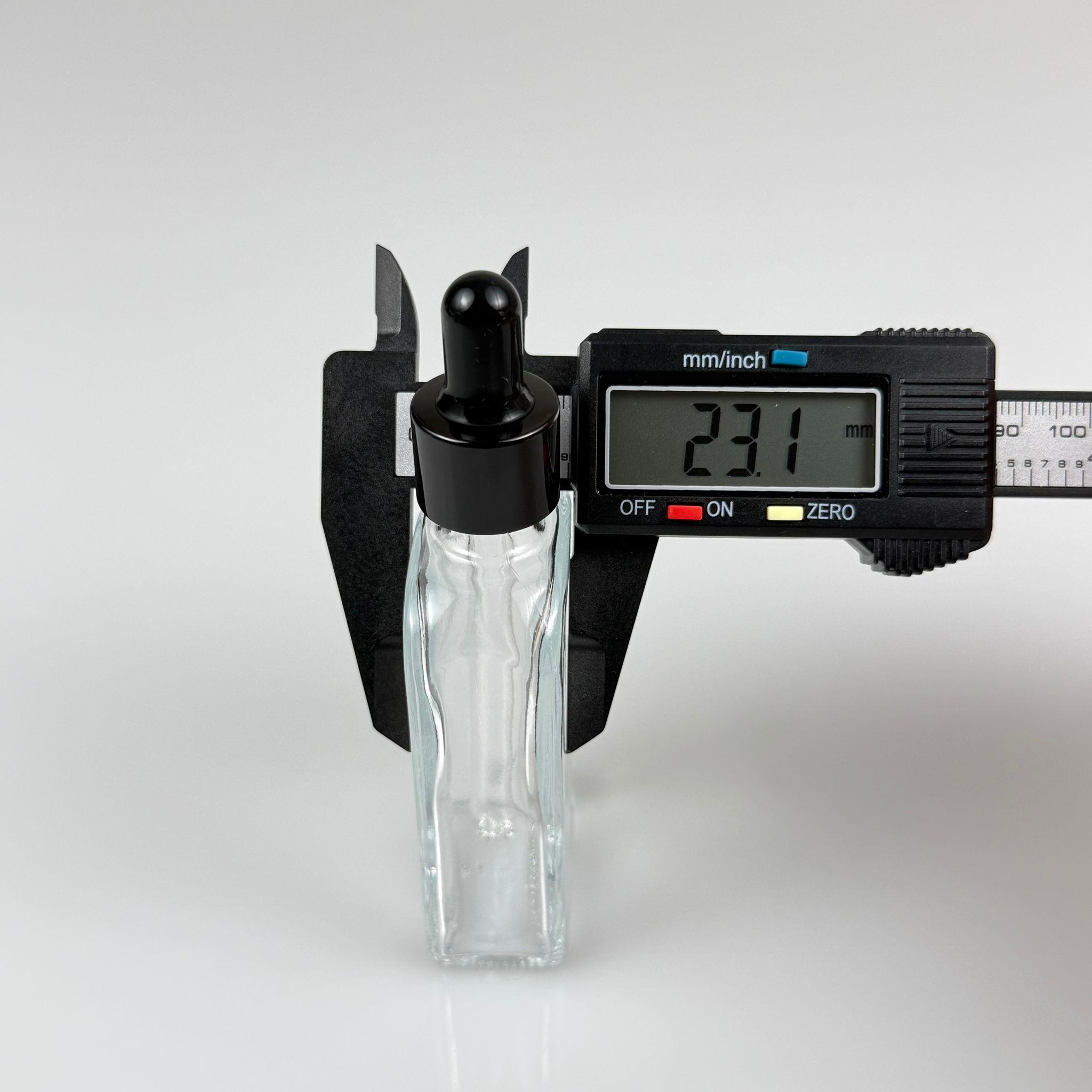 40 CC YASSI DİKDÖRTGEN PRESTİJLİ CAM DAMLALIKLI ŞİŞE - SİYAH EMZİK - SİYAH METALİK KAPAK - 40 ML CAM DAMLALIKLI ŞİŞE - DAMLALIKLI BOŞ ŞİŞE