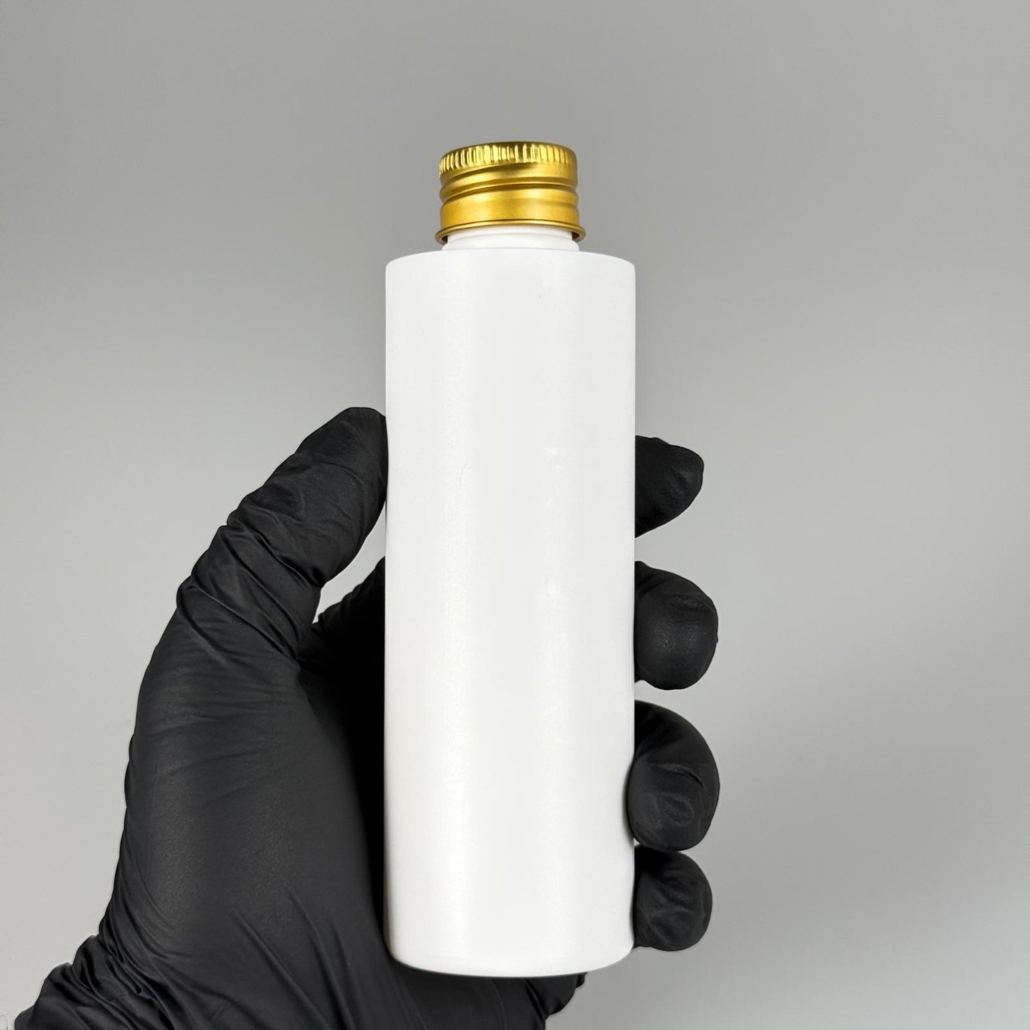 150 CC MAT BEYAZ SERT POLİETİLEN ASETON ŞİŞESİ (24 AĞIZ) + KÖPÜK CONTALI GOLD METAL ALÜMİNYUM KAPAK + KOLONYA TIPALI TAKIM - 150 ML KAPAKLI BEYAZ PLASTİK ŞİŞELER
