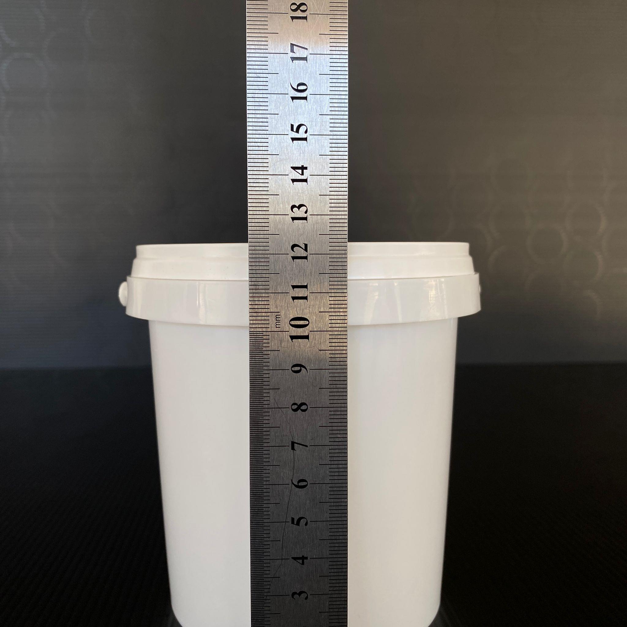 750 CC PLASTİK KOVA - BEYAZ - 750 ML SAPLI GIDAYA UYGUN SIZDIRMAZ KİLİTLİ KAPAKLI KOVA - YOĞURT KOVASI, BOYA KOVASI, TAHİN PEKMEZ KOVASI, ZEYTİN KOVASI VB ALANLARDA KULLANILABİLİR.