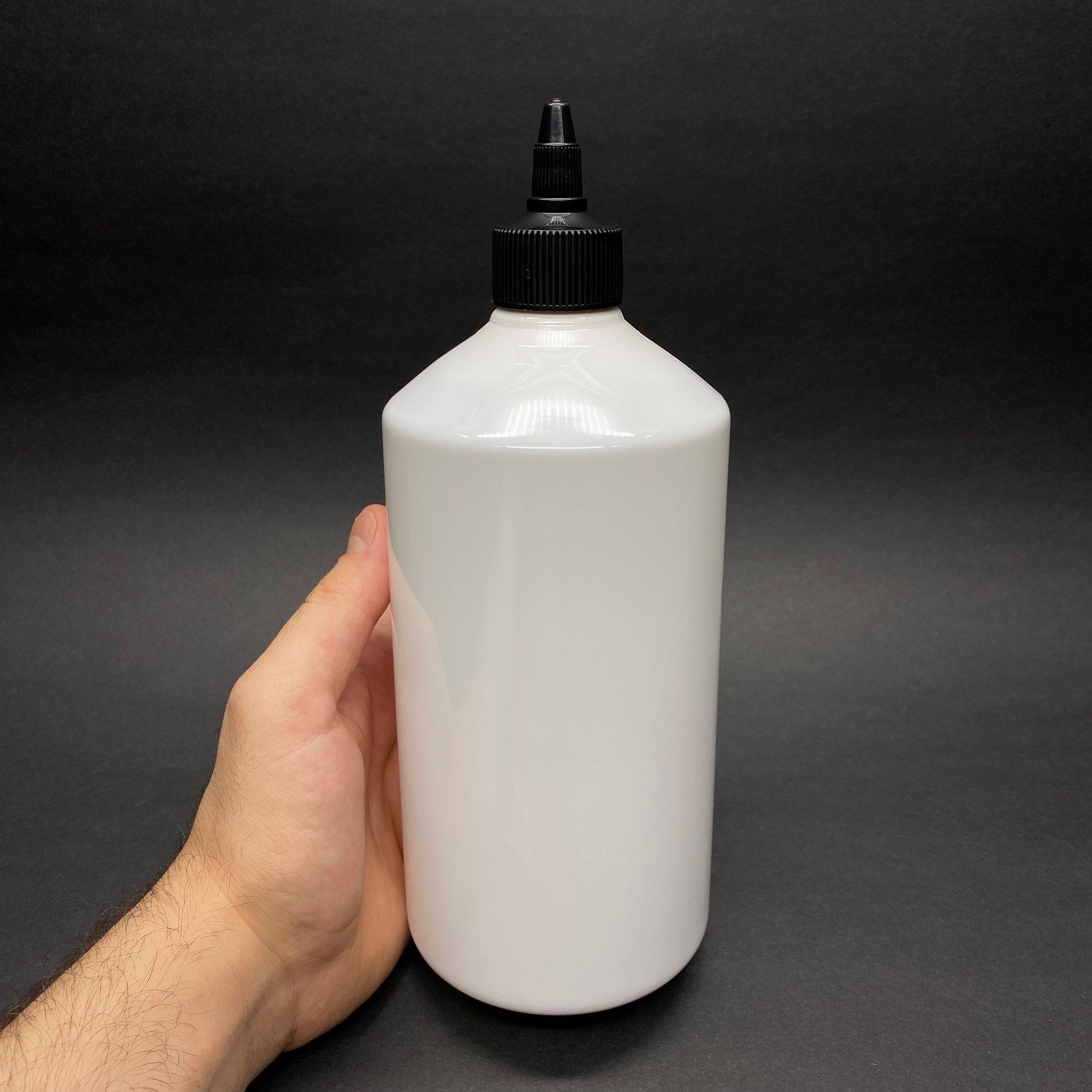 950 CC SİVRİ TWİST ASANSÖR KAPAKLI BEYAZ  PET ŞİŞE - 950 ML AKITICI SİYAH KAPAKLI PET ŞİŞE