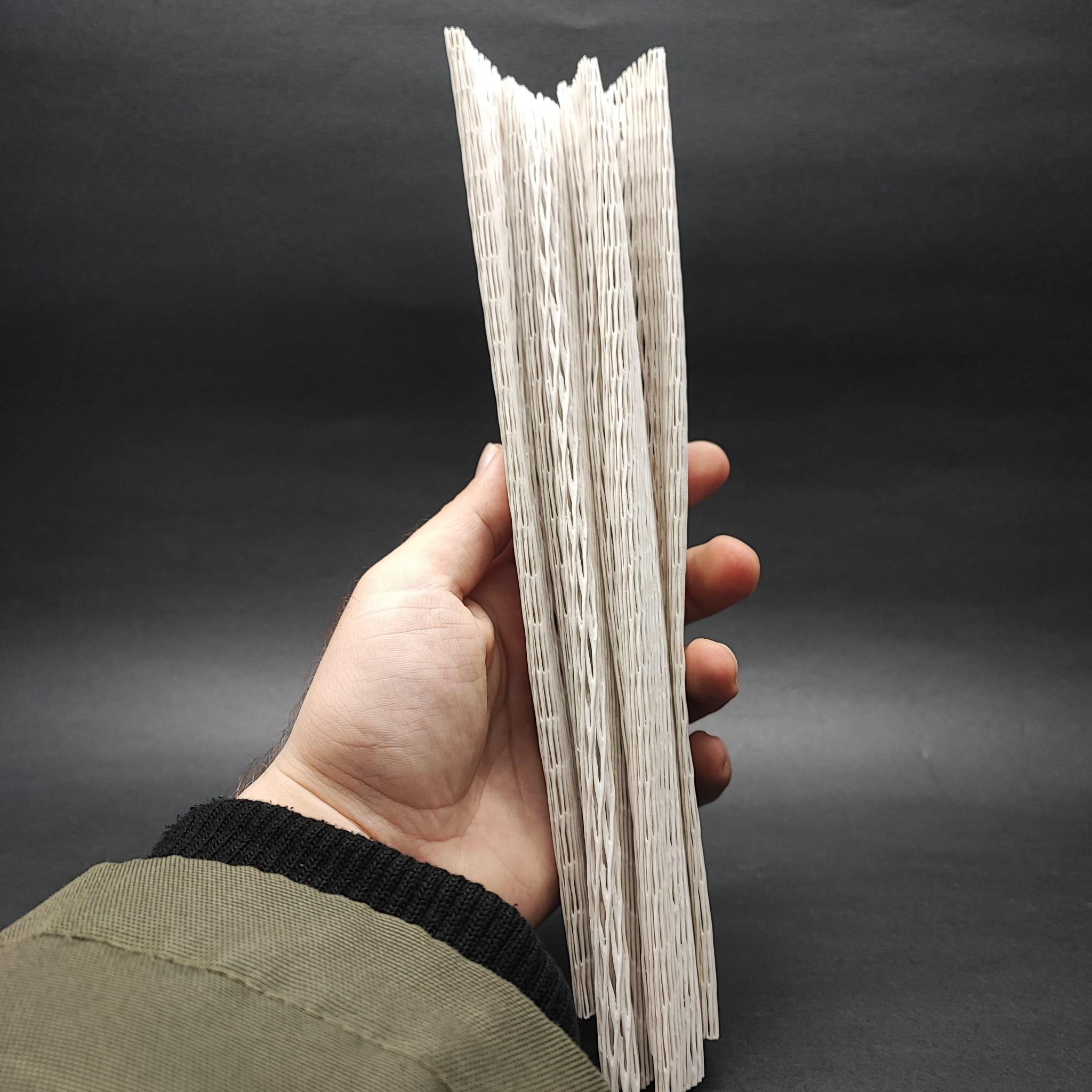 KORUMA FİLESİ - 25 CM  BEYAZ - ŞİŞE KORUMA FİLESİ - PARÇA KORUYUCU FİLE - CAM ŞİŞE KORUMA FİLESİ - 100lü PAKET