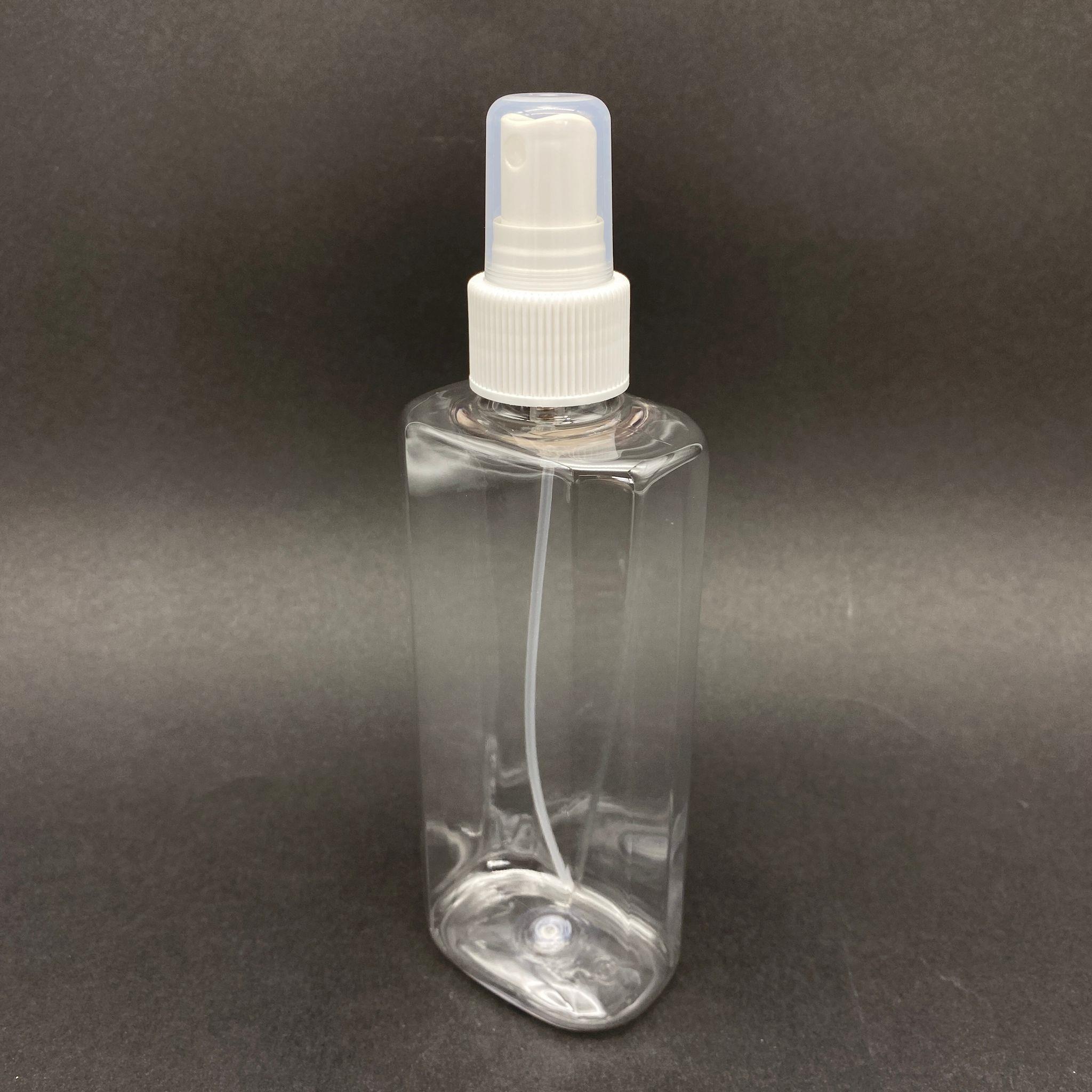 200 CC YASSI PET ŞİŞE - BEYAZ SPREYLİ - 200 ML SPREYLİ PLASTİK ŞİŞE