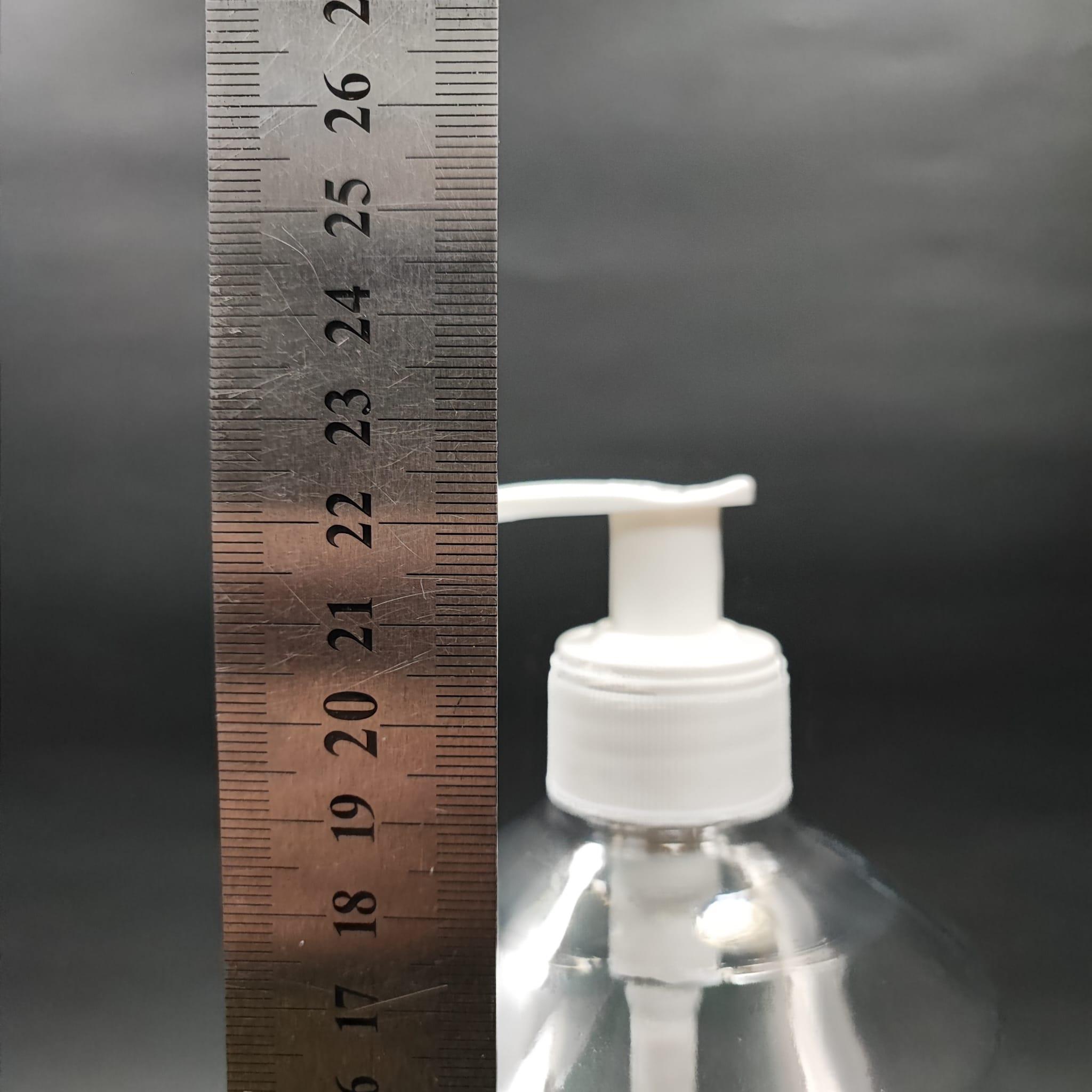 950 CC DÜZ MODEL PET ŞİŞE KÜT BOYUNLU  BEYAZ  POMPALI - 950 ML POMPALI PET ŞİŞE