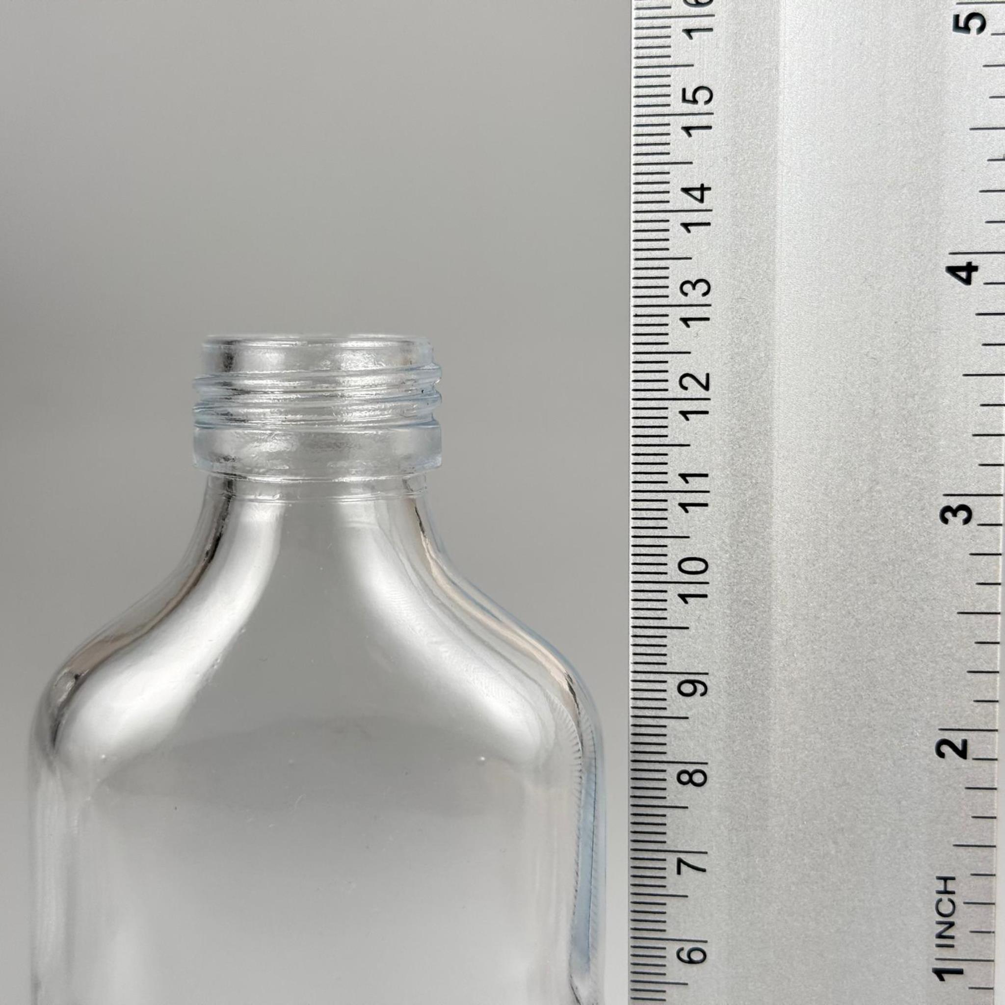 100 CC YASSI CAM COLD BREW ŞİŞE - SOĞUK KAHVE ŞİŞESİ -  KAPAKSIZ (28 AĞIZ) - 100 ML YASSI CAM ŞİŞE