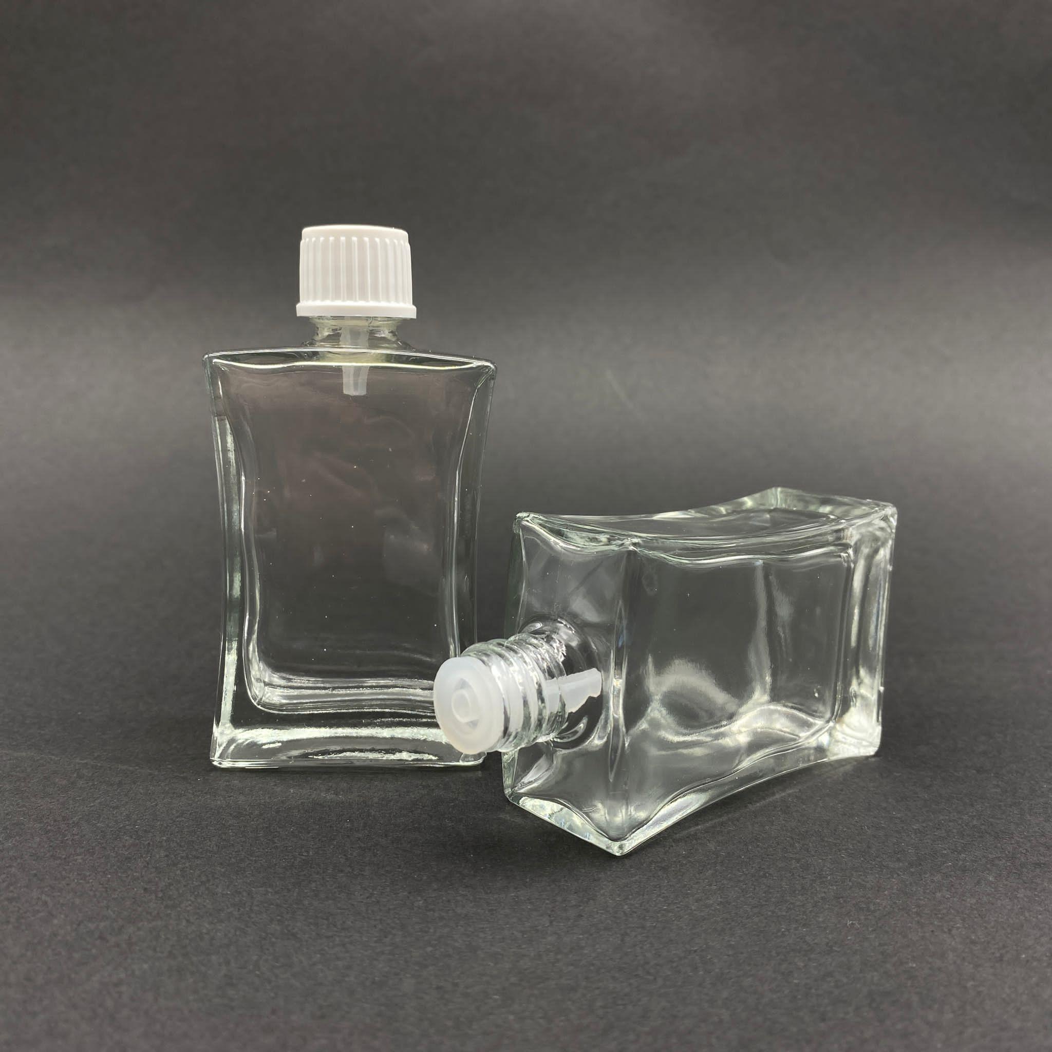 50 CC KÖŞELİ İÇTEN DAMLALIKLI - BEYAZ KAPAKLI CAM ŞİŞE - 50 ML YENİ İÇTEN DAMLALIKLI CAM ŞİŞE - 1. KALİTE İTHAL CAM