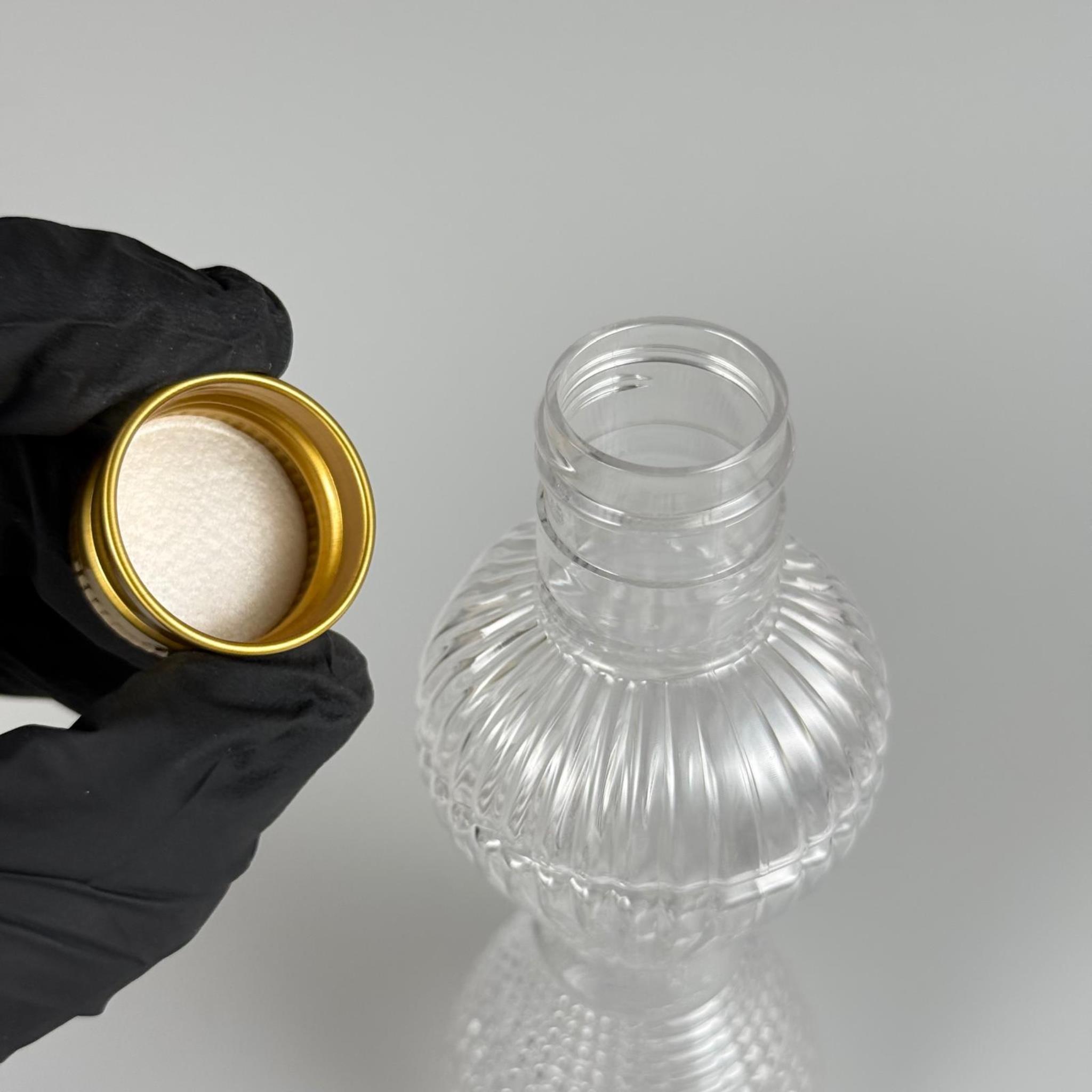 100 CC PIRLANTA CAMPET ŞİŞE (24 AĞIZ) + KÖPÜK CONTALI GOLD METAL ALÜMİNYUM KAPAK TAKIM - 100 ML CAMPET PLASTİK ŞİŞELER