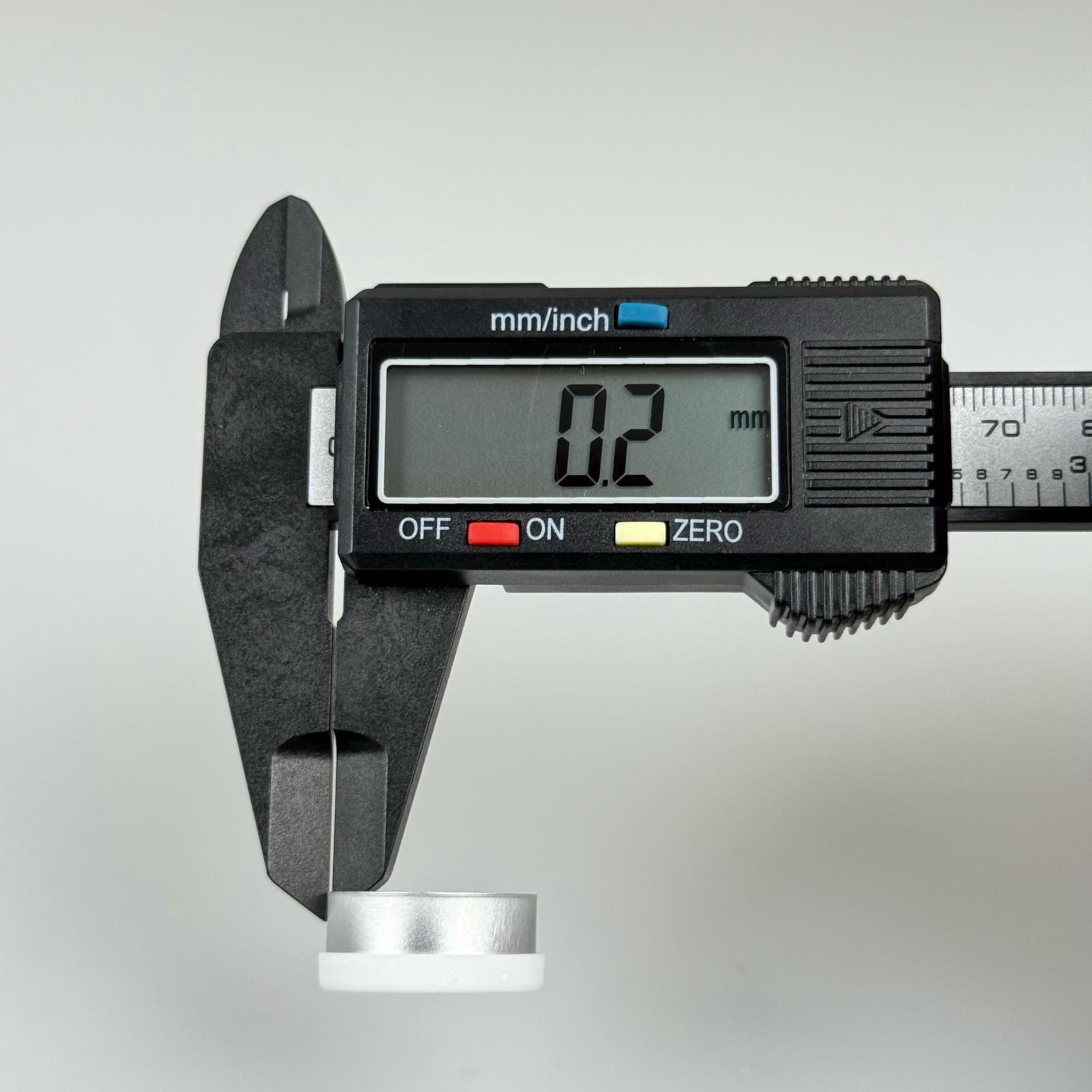PENİSİLİN ALÜMİNYUM FLAKON KAPAK BEYAZ (İÇİ ÇENTİKLİ) -  20 MM DÜZ RENKLİ FLİP-OFF KAPAK