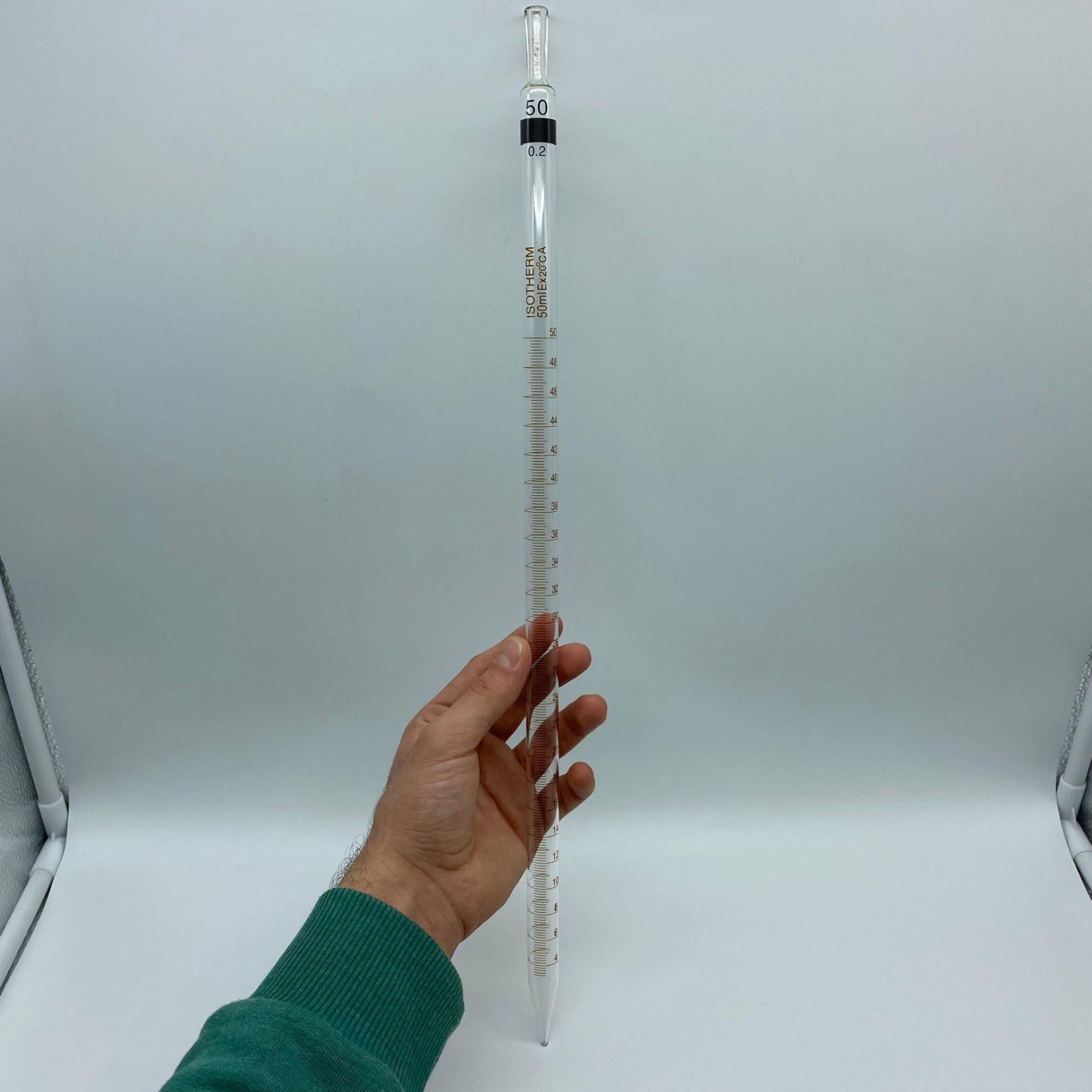 CAM PİPET 50 CC - DERECELİ CAM PİPET 50 ML