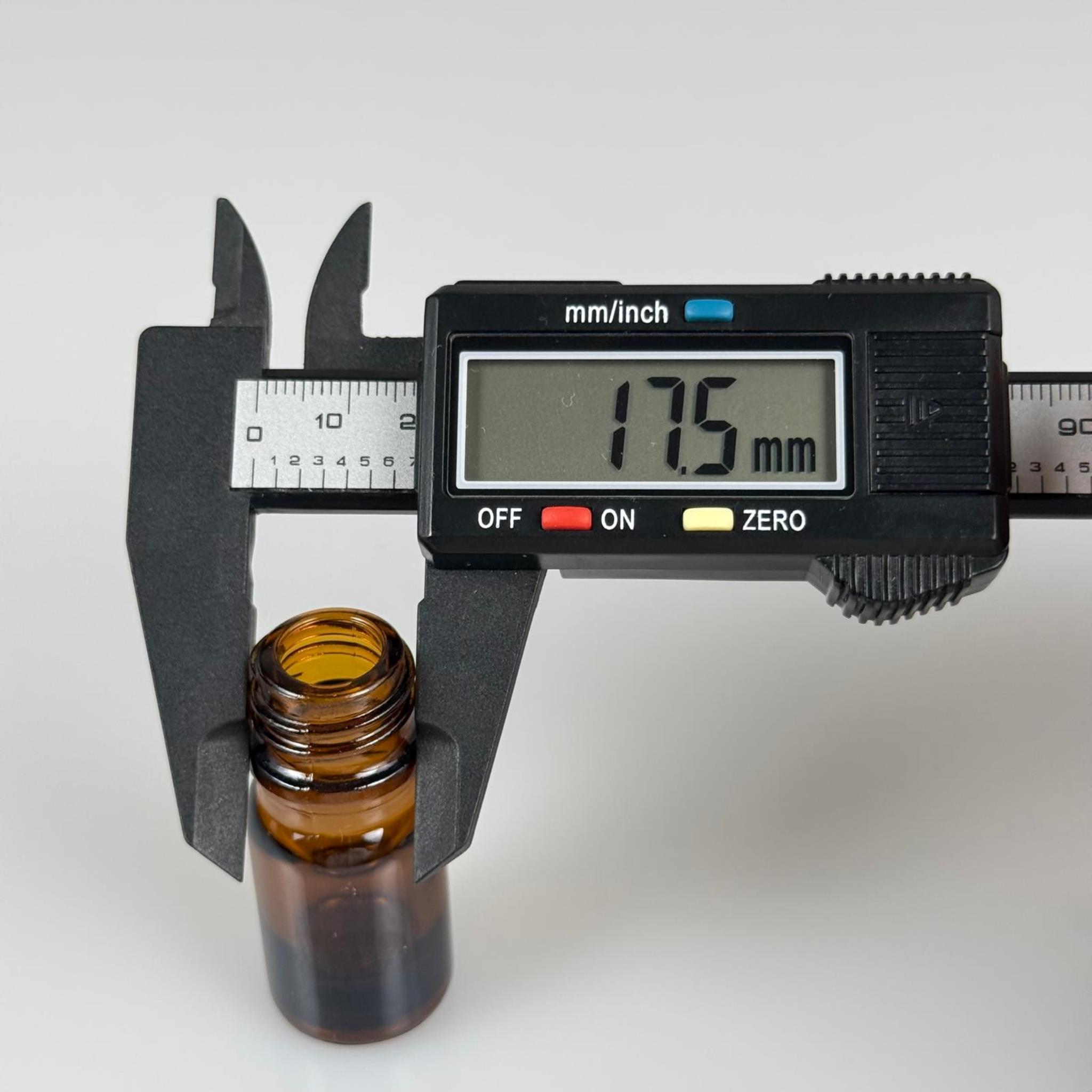 5 CC AMBER CAM ŞİŞE KAPAKSIZ (18 AĞIZ) - 5 ML CAM ŞİŞE - KAHVERENGİ