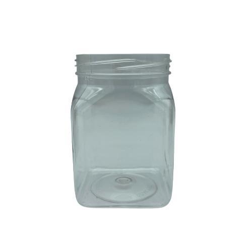 250 CC KARE PET KAVANOZ KAPAKSIZ (63 AĞIZ) - 250 ML PLASTİK KAVANOZ