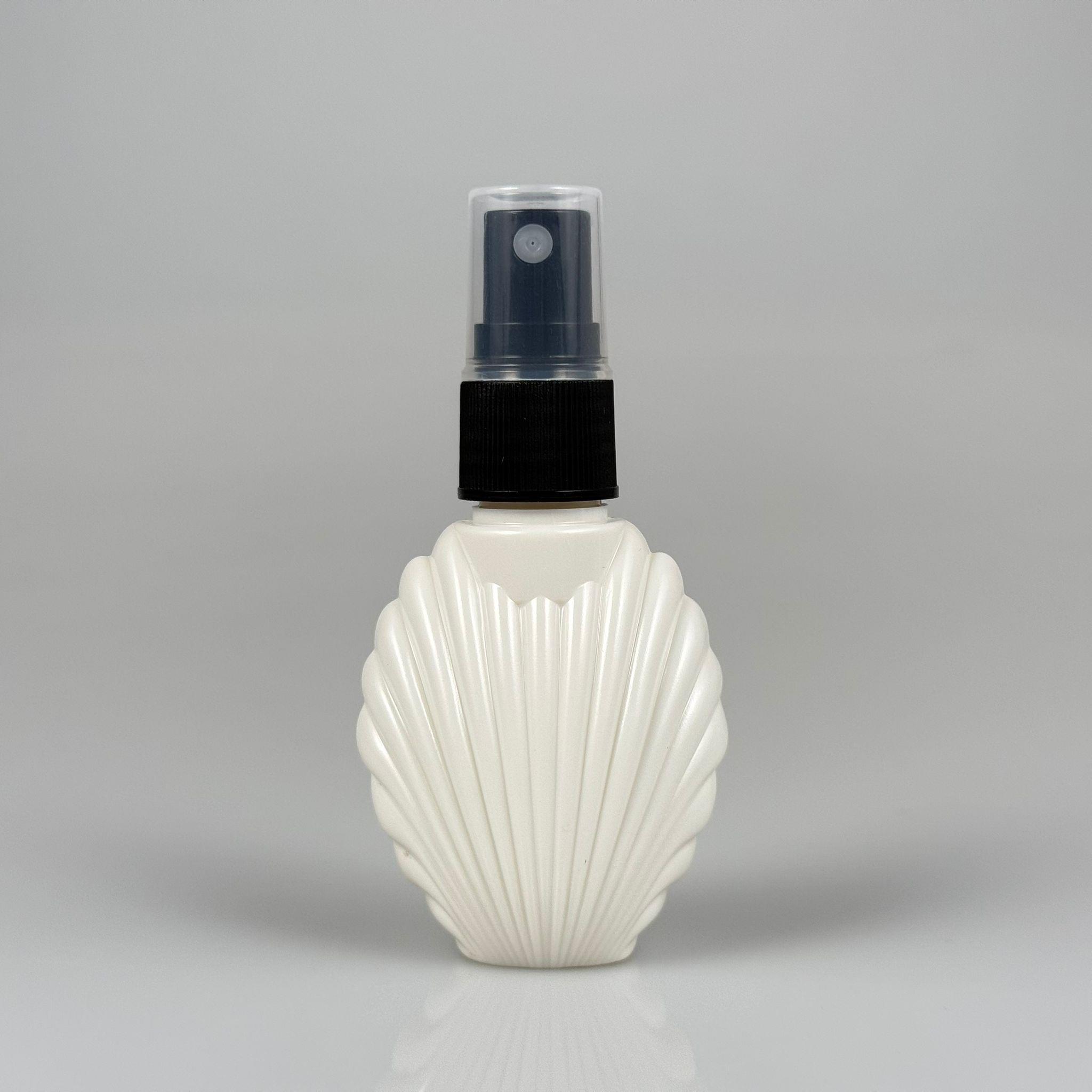 40 CC BEYAZ İSTİRİDYE CAMPET ŞİŞE - SİYAH SPREYLİ TAKIM - 40 ML SPREYLİ KOLONYA ŞİŞESİ