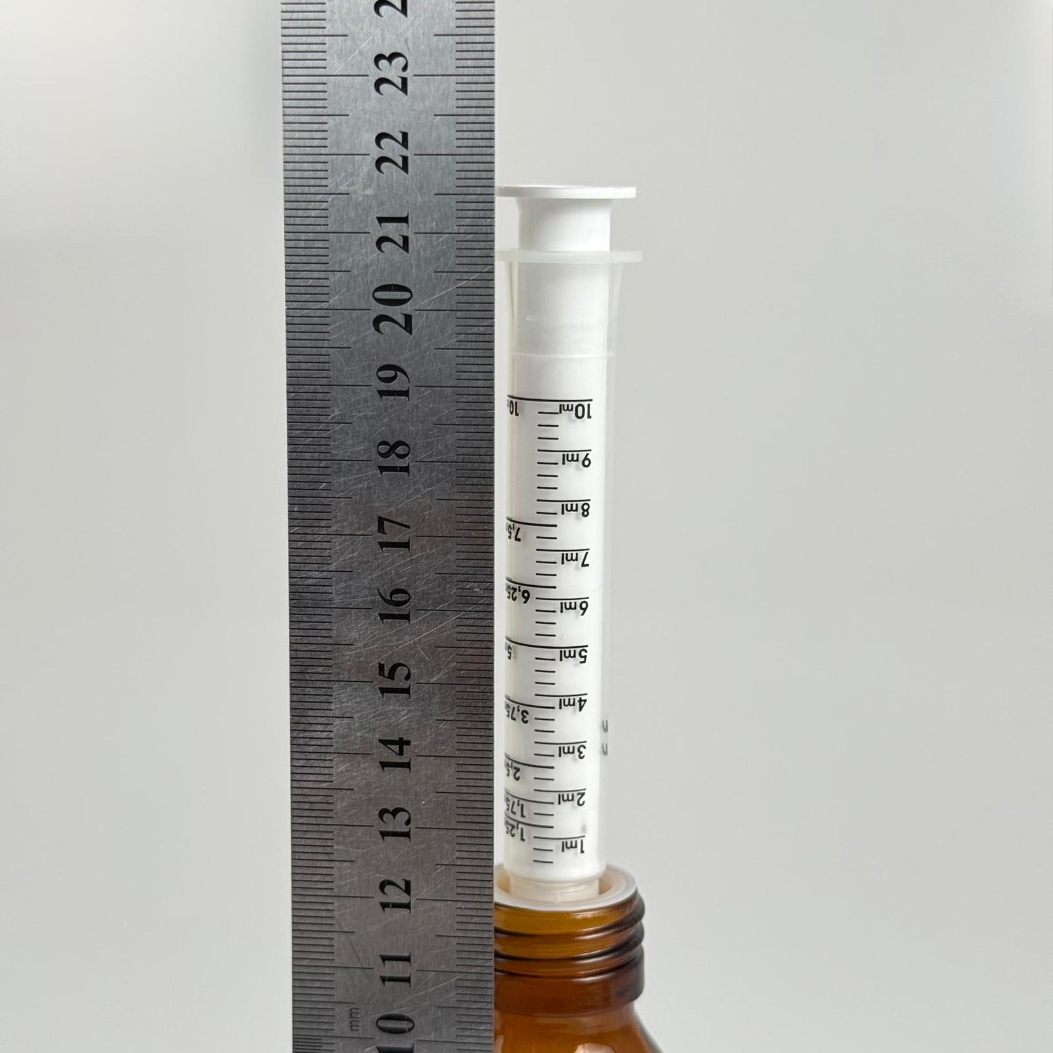 125 ML CAM ECZA ŞİŞESİ + 10 ML DOZAJ PİPETİ + DOZAJ TIPASI + CONTALI PLASTİK KAPAK TAKIM