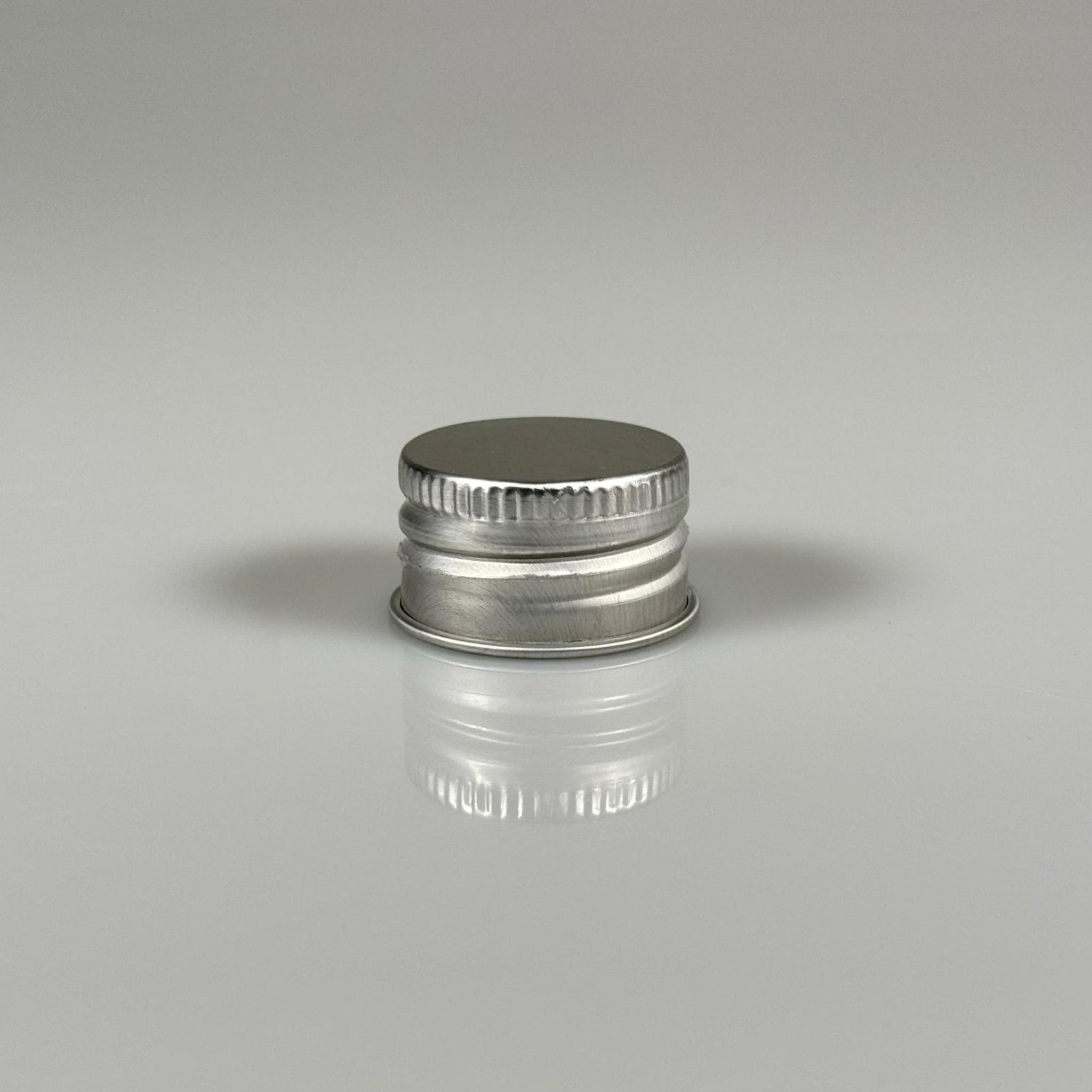 24 MM VİDALI METAL ALÜMİNYUM GÜMÜŞ KAPAK