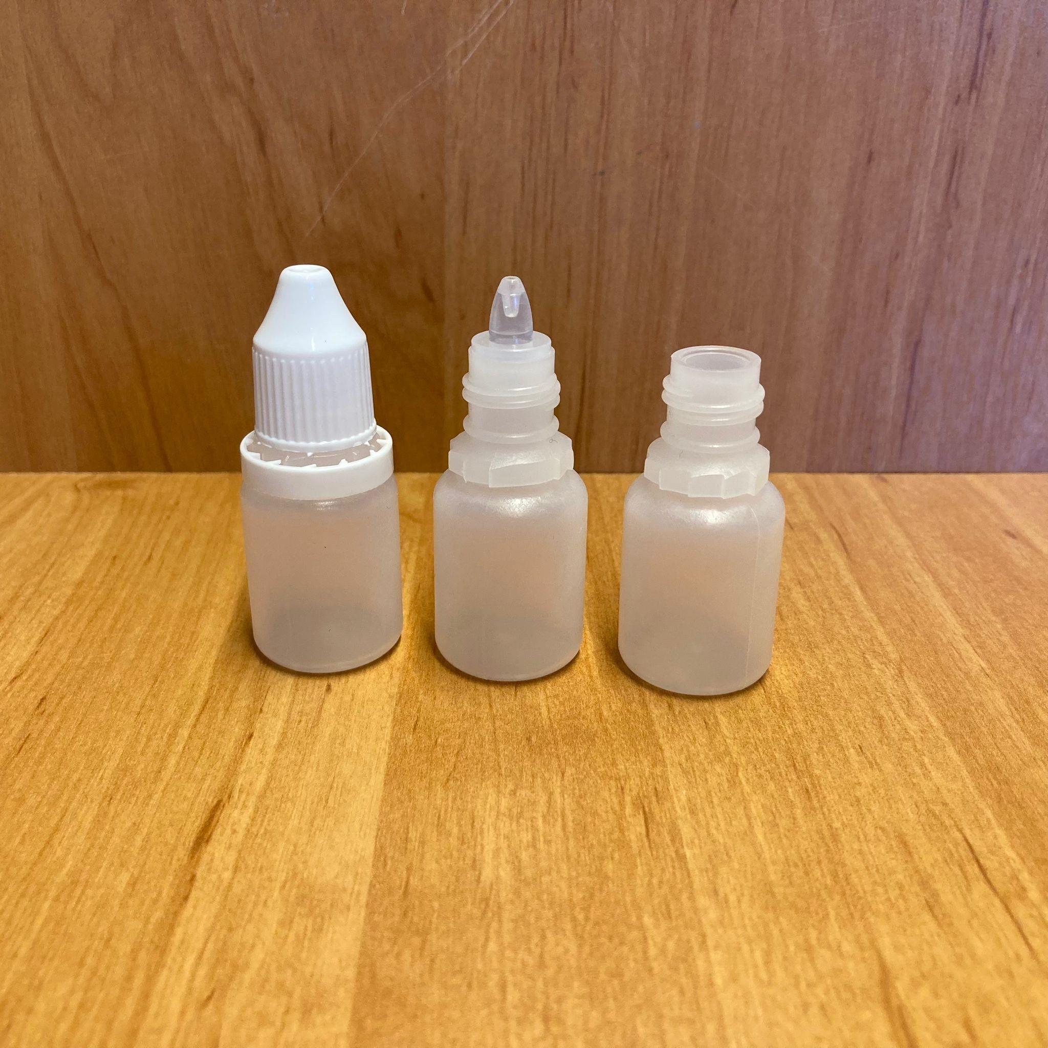 10 CC GÖZ DAMLASI ŞİŞESİ NATÜREL RENK (YARI SAYDAM) - AKITICILI - KİLİTLİ KAPAKLI - 10 ML DAMLALIKLI PLASTİK ŞİŞE - KOZMETİK AMBALAJ  - DAMLALIKLI BOŞ ŞİŞE - TOMBUL MODEL