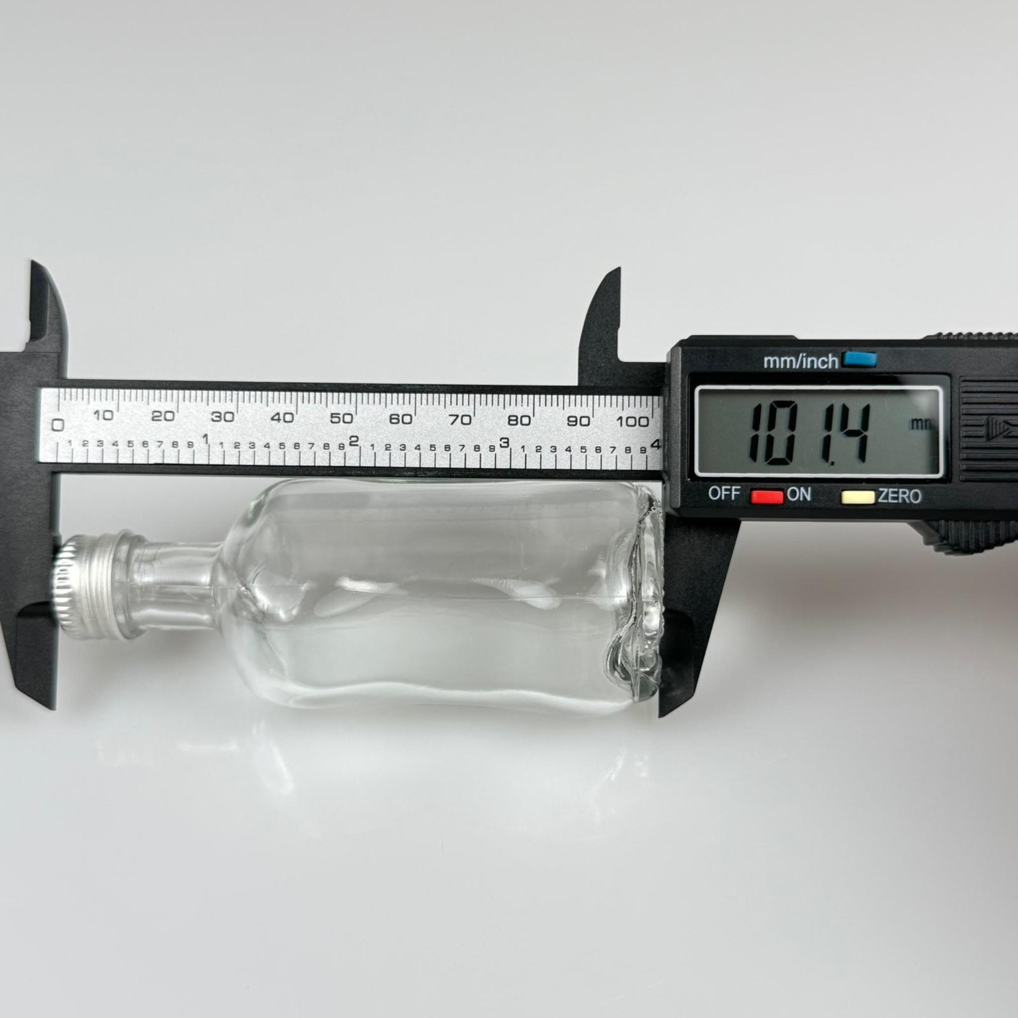 50 CC BOĞAZLI İNCE BELLİ CAM ŞİŞE - GÜMÜŞ METAL KAPAKLI - 50 ML PRESTİJLİ ŞİŞE