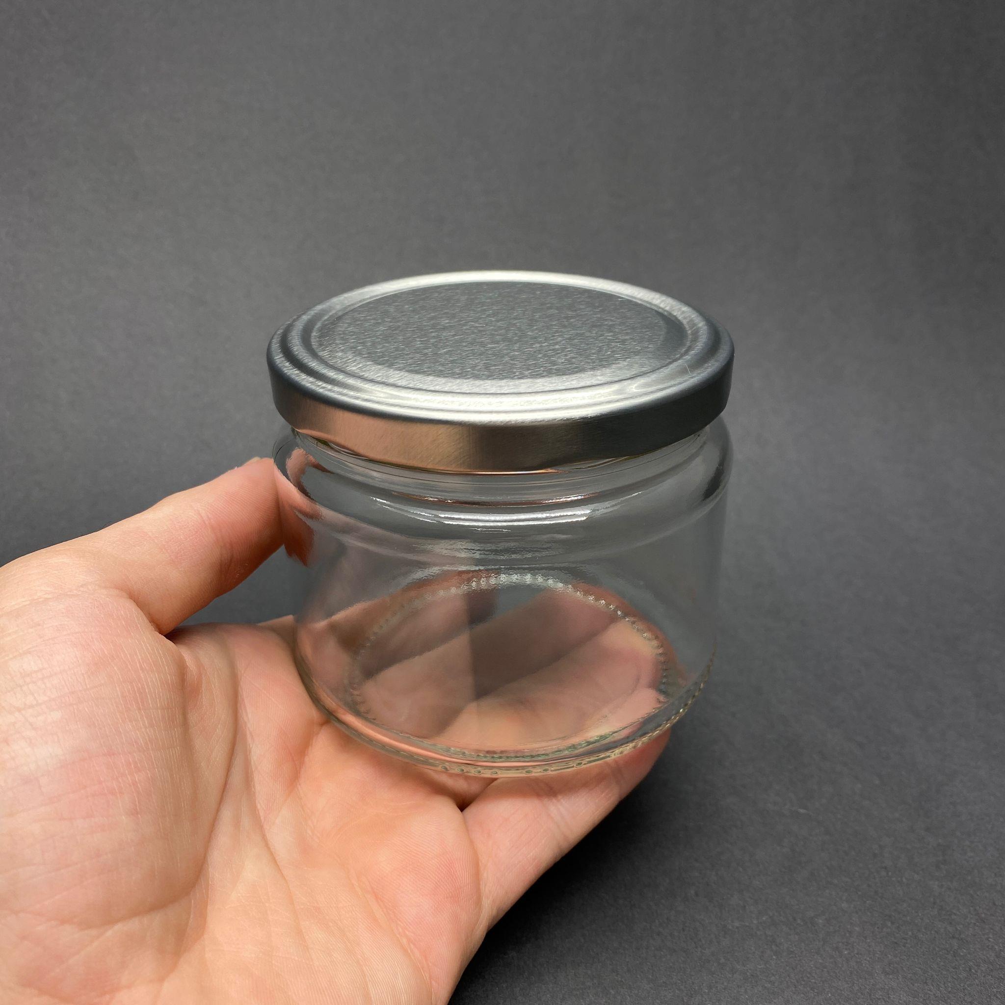 300 CC CAM KAVANOZ (SİLME HACİM 330 ML) - GÜMÜŞ METAL KAPAKLI - 300 ML CAM KAVANOZ - MAGNOLİA KAVANOZU - PAŞABAHÇE