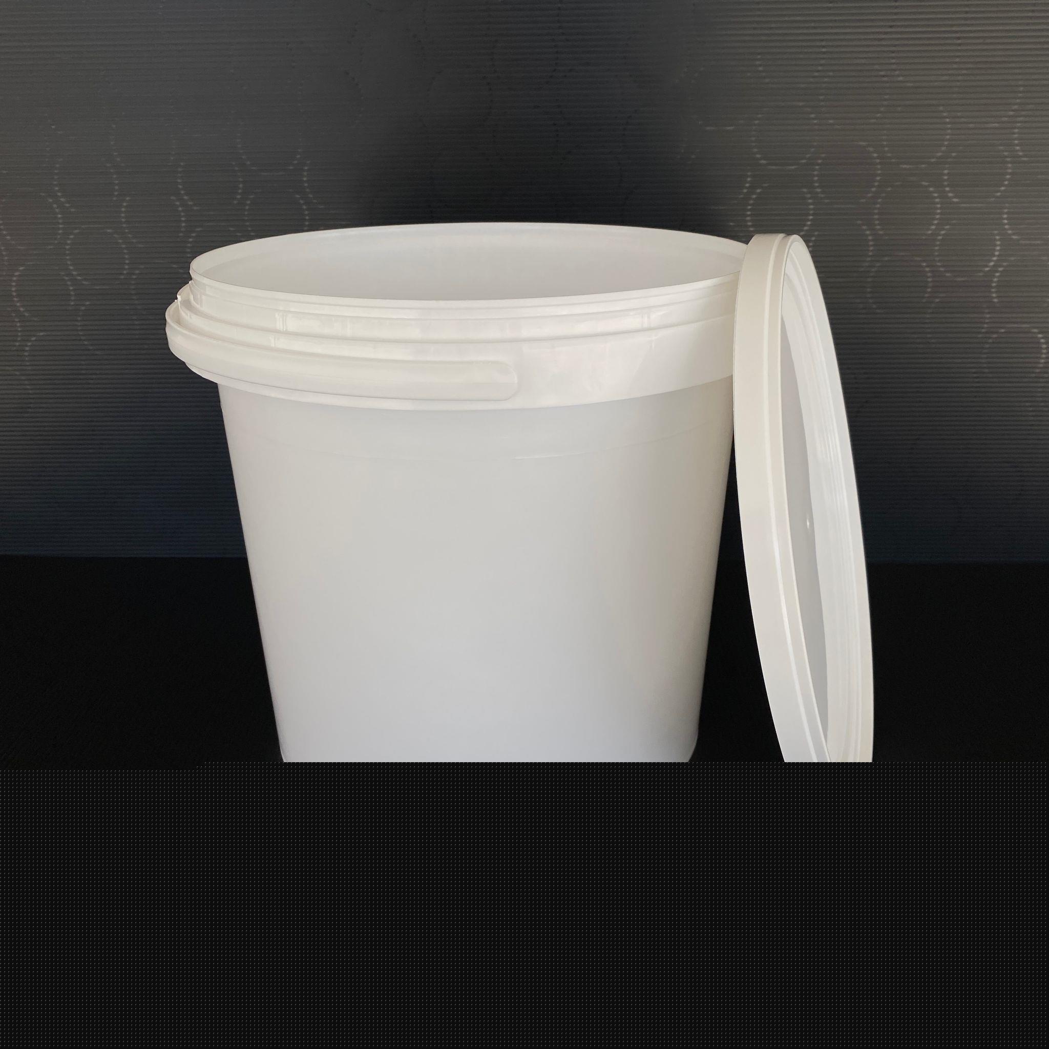 10 LİTRE PLASTİK KOVA - BEYAZ - 10 LT SAPLI GIDAYA UYGUN SIZDIRMAZ KİLİTLİ KAPAKLI KOVA - YOĞURT KOVASI, BOYA KOVASI, TAHİN PEKMEZ KOVASI, ZEYTİN KOVASI VB ALANLARDA KULLANILABİLİR.