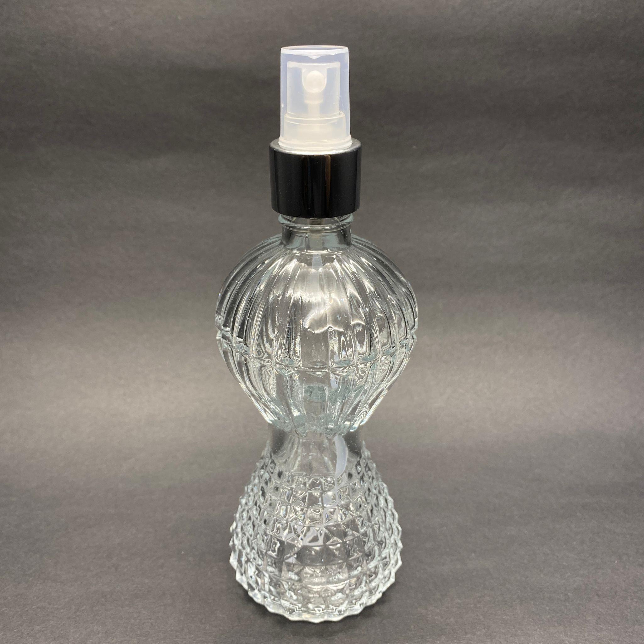 225 CC PIRLANTA CAM KOLONYA ŞİŞESİ - GÜMÜŞ SPREYLİ - 225 ML SPREYLİ CAM KOLONYA ŞİŞESİ