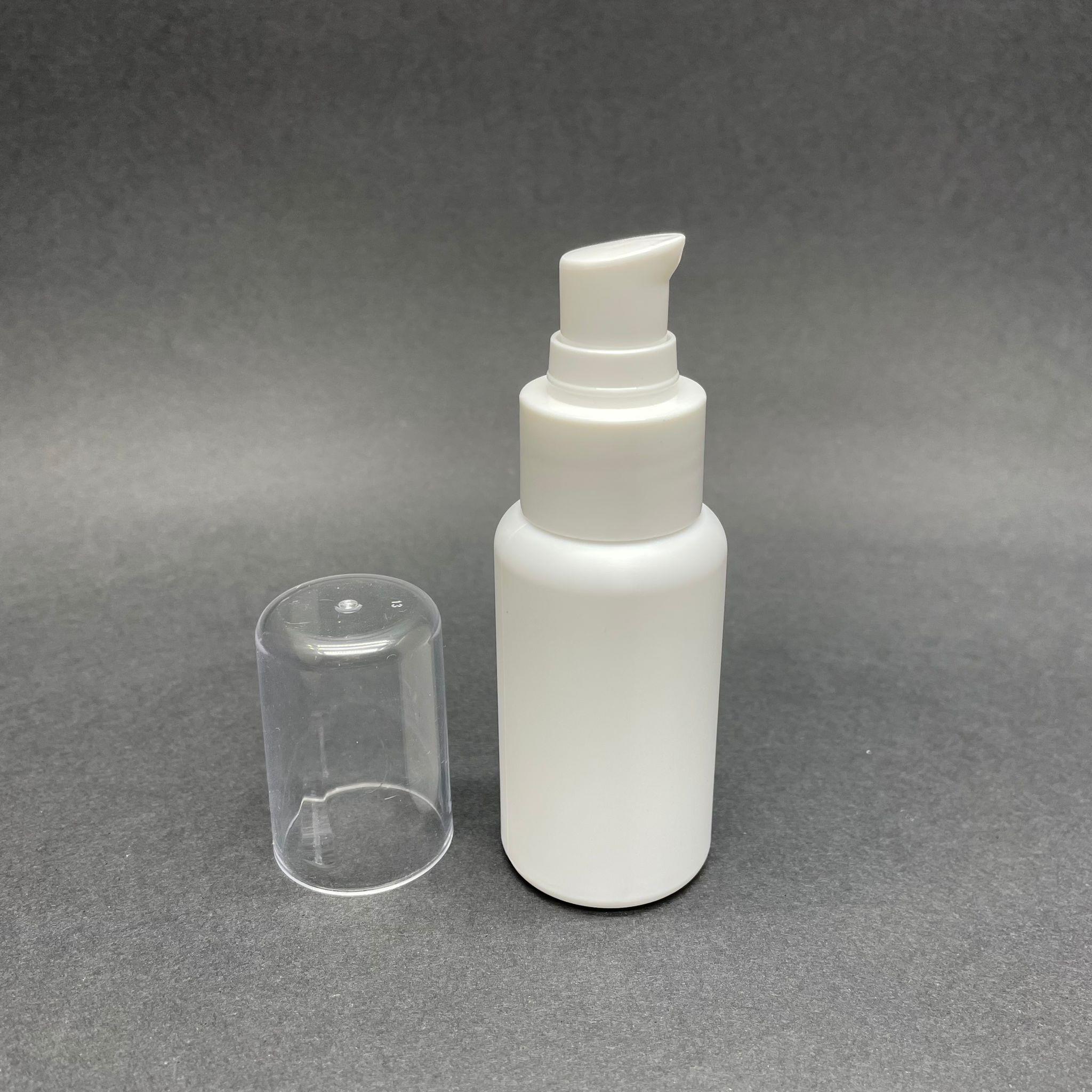 50 CC BEYAZ POLİETİLEN PLASTİK ŞİŞE - BEYAZ LOSYON POMPALI - 50 ML POMPALI PLASTİK ŞİŞE