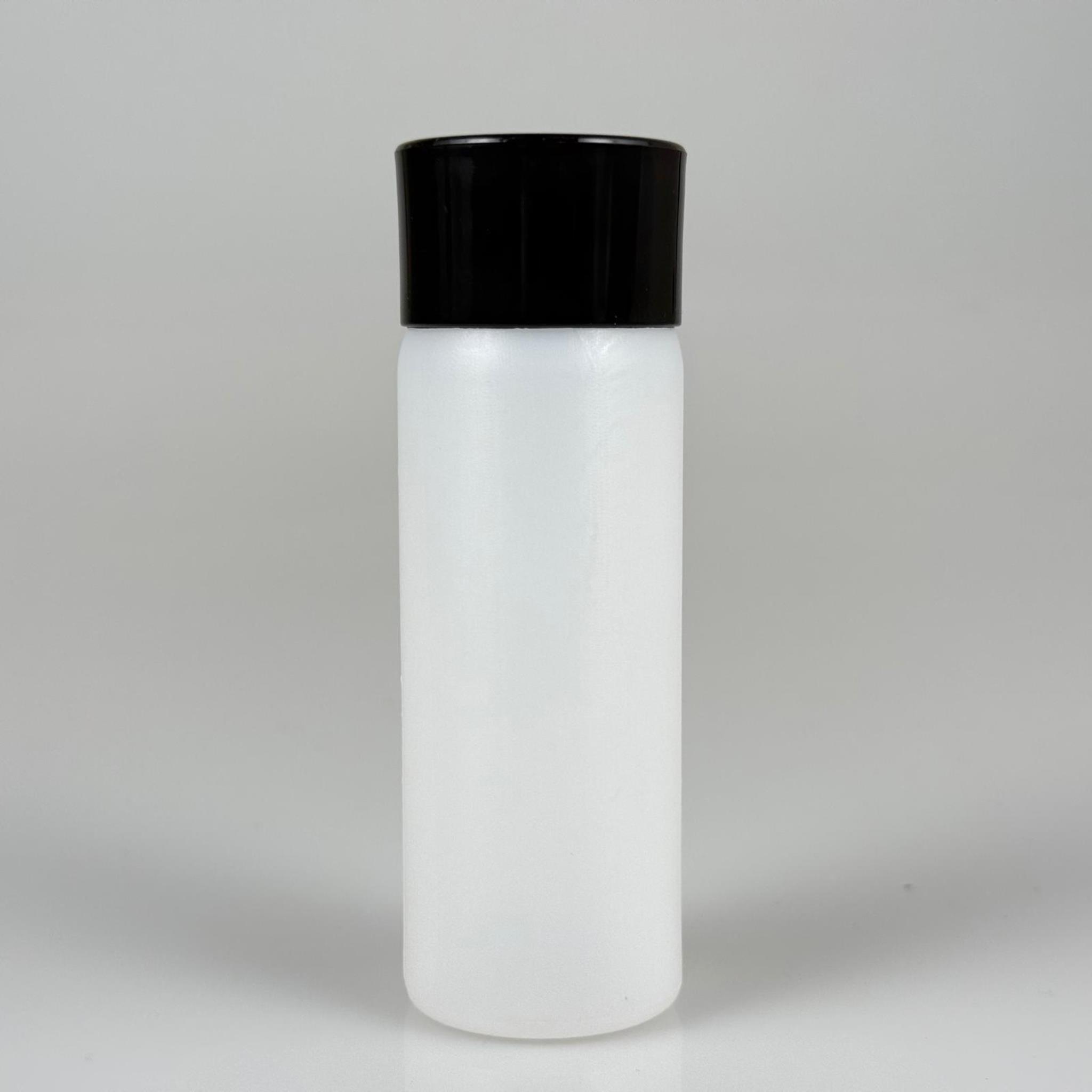100 CC NATÜREL SERT POLİETİLEN ŞİŞE ( 24 MM ) + SİYAH GENİŞ PLASTİK KAPAKLI + PLASTİK TIPALI - 100 ML SERT POLİETİLEN ASETON ŞİŞESİ