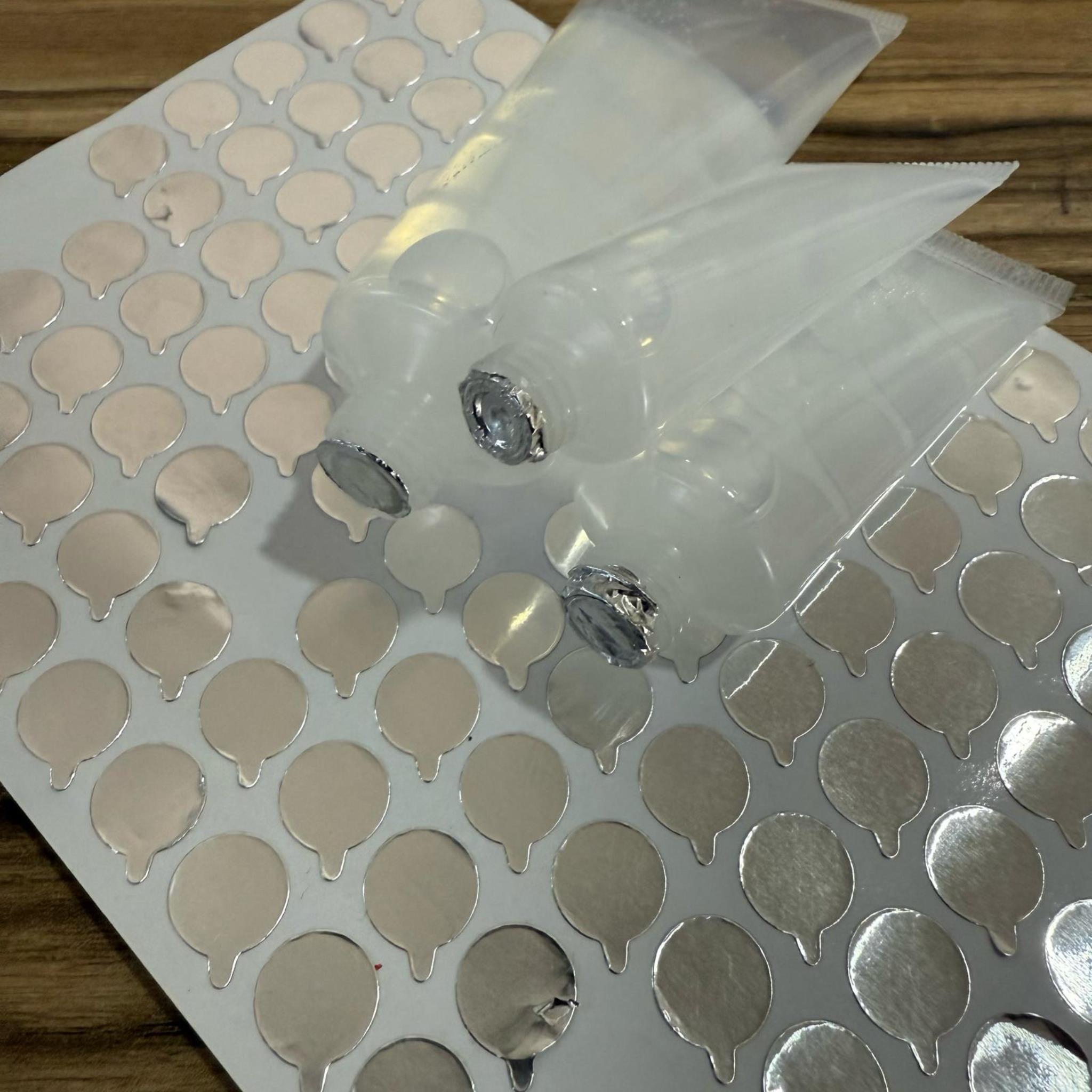 MERHEM TÜPÜ İÇİN SIZDIRMAZ ALÜMİNYUM FOLYO  - ELLE MANÜEL YAPIŞIR 11,8 MM (5 CC DEN 100 CC YE KADAR UYAR, 250 CC YE UFAK GELİR)