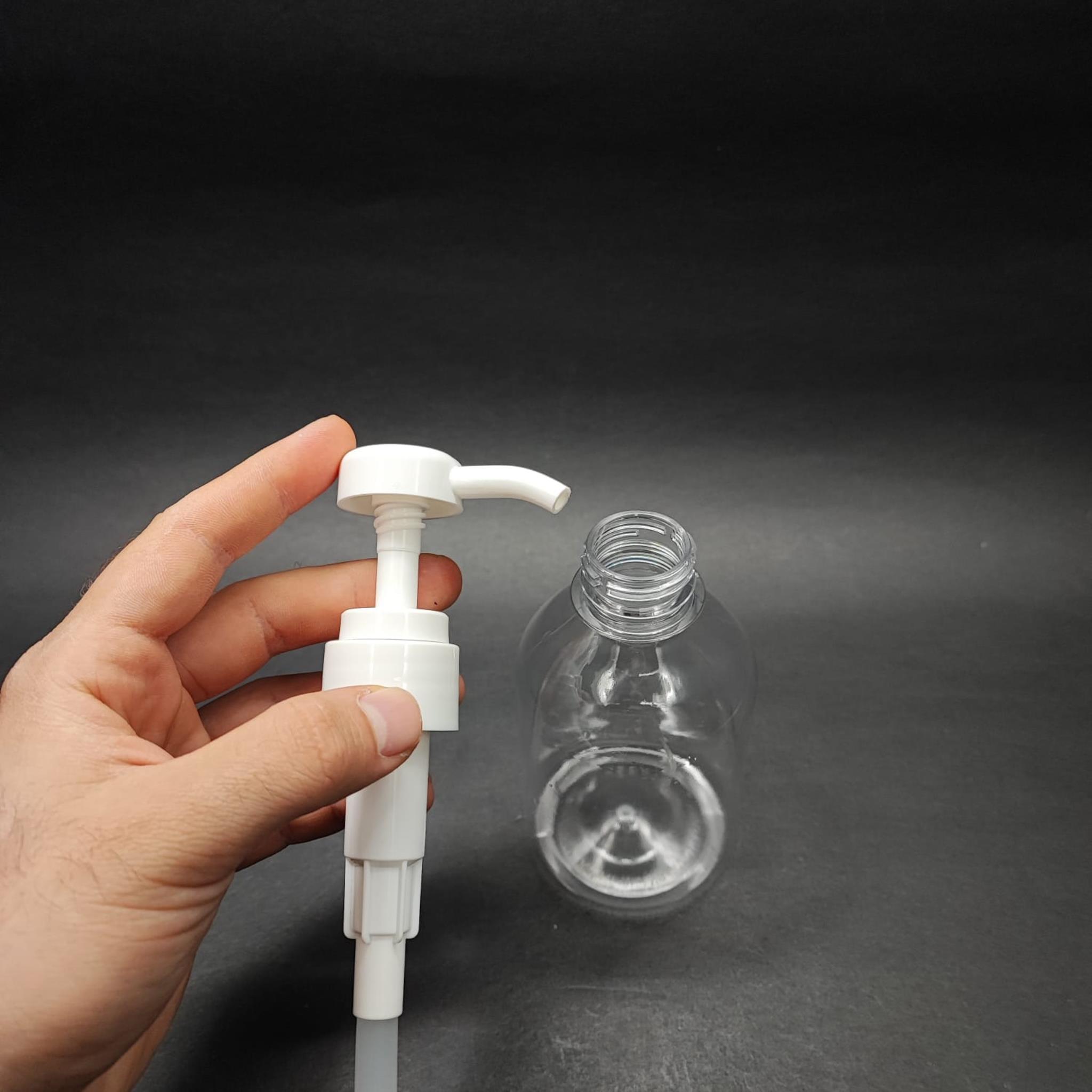 250 CC OVAL PET ŞİŞE + BEYAZ DOZAJ POMPALI (HER BASMADA 4 CC SIVI ATAR)  - 250 ML POMPALI ŞİŞE - ŞURUP, ŞAMPUAN, KREM GİBİ YOĞUN KIVAMLI SIVILARDA KULLANILIR