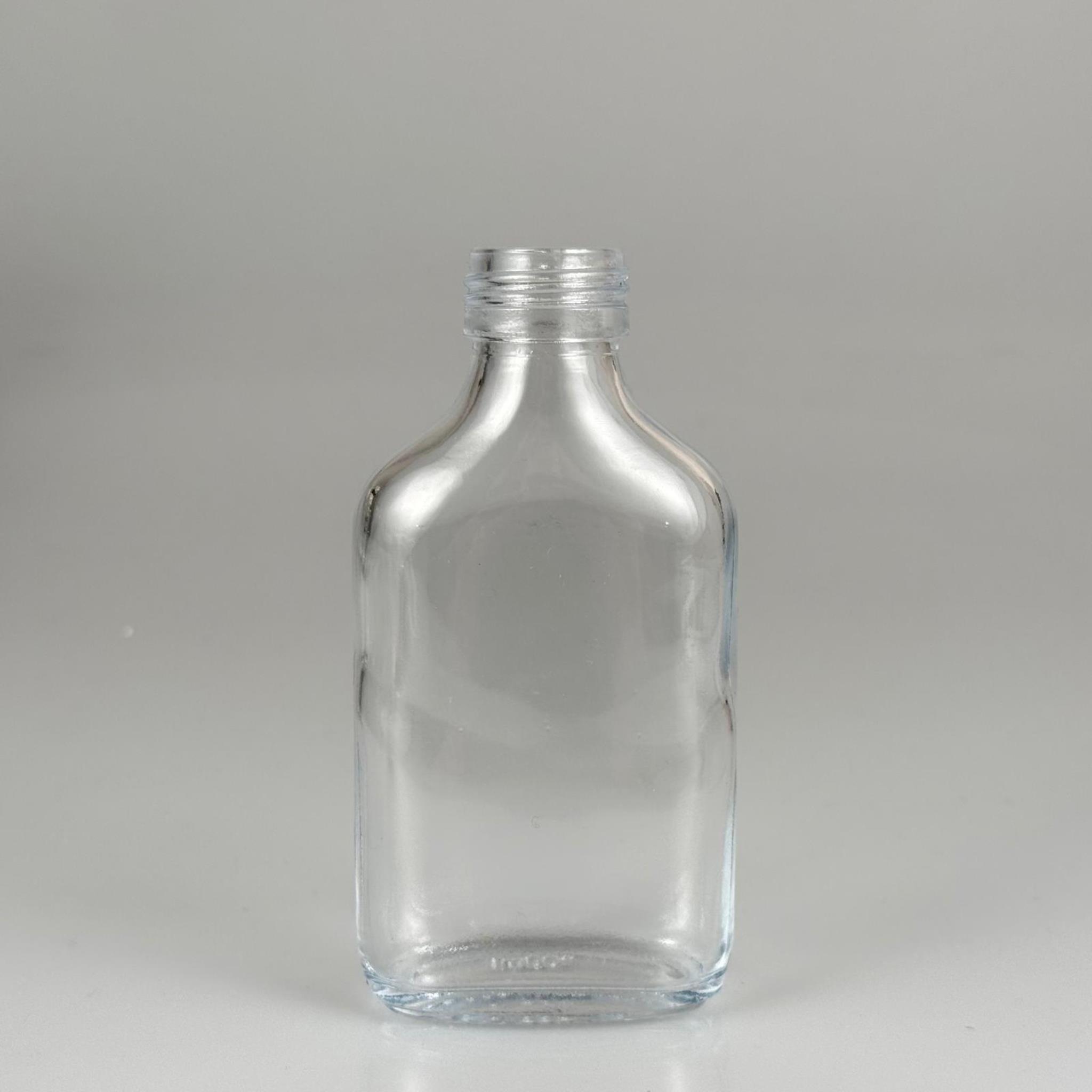 100 CC YASSI CAM COLD BREW ŞİŞE - SOĞUK KAHVE ŞİŞESİ -  KAPAKSIZ (28 AĞIZ) - 100 ML YASSI CAM ŞİŞE