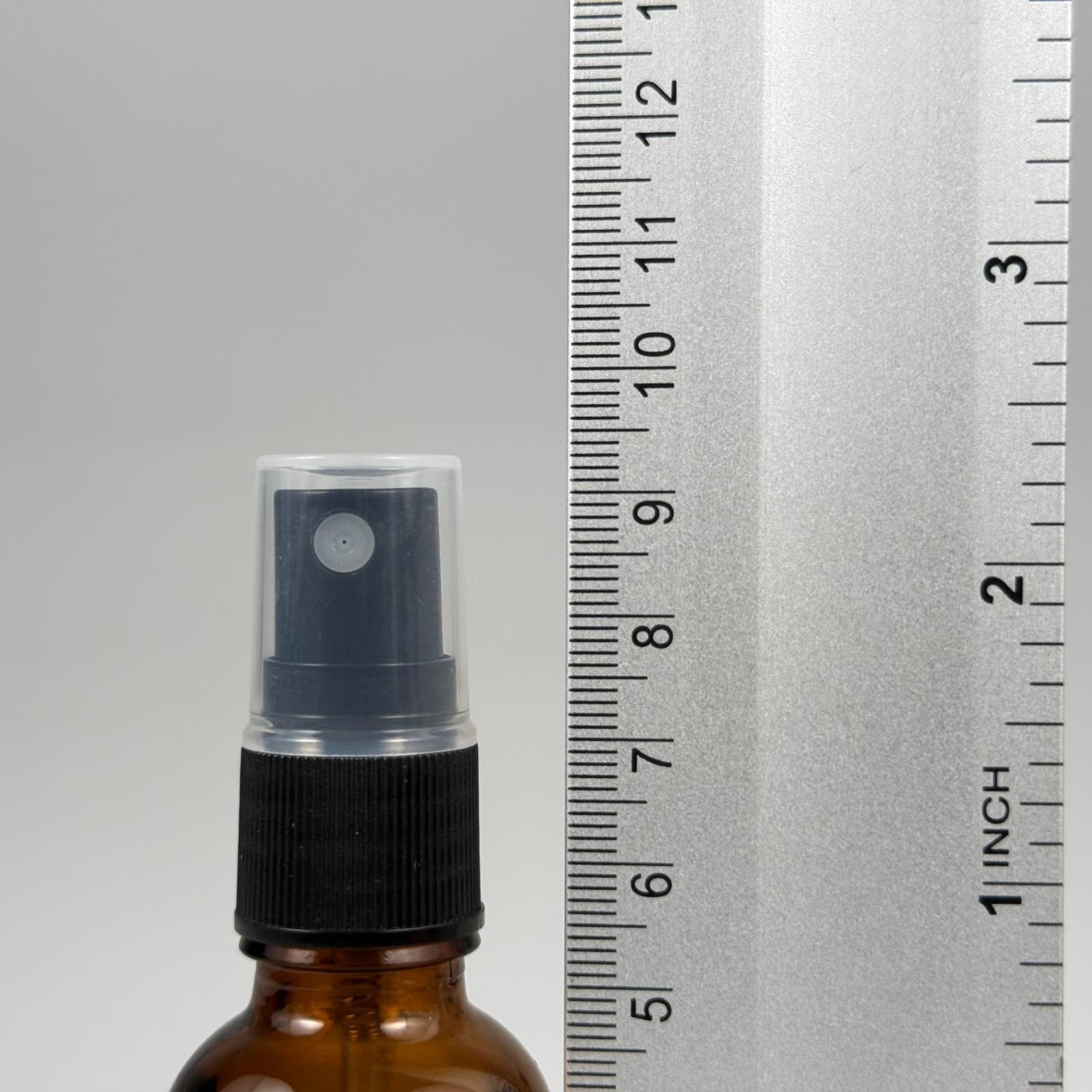 25 CC AMBER CAM ŞİŞE SİYAH SPREYLİ TAKIM - 25 ML SPREYLİ KAHVERENGİ CAM ŞİŞE