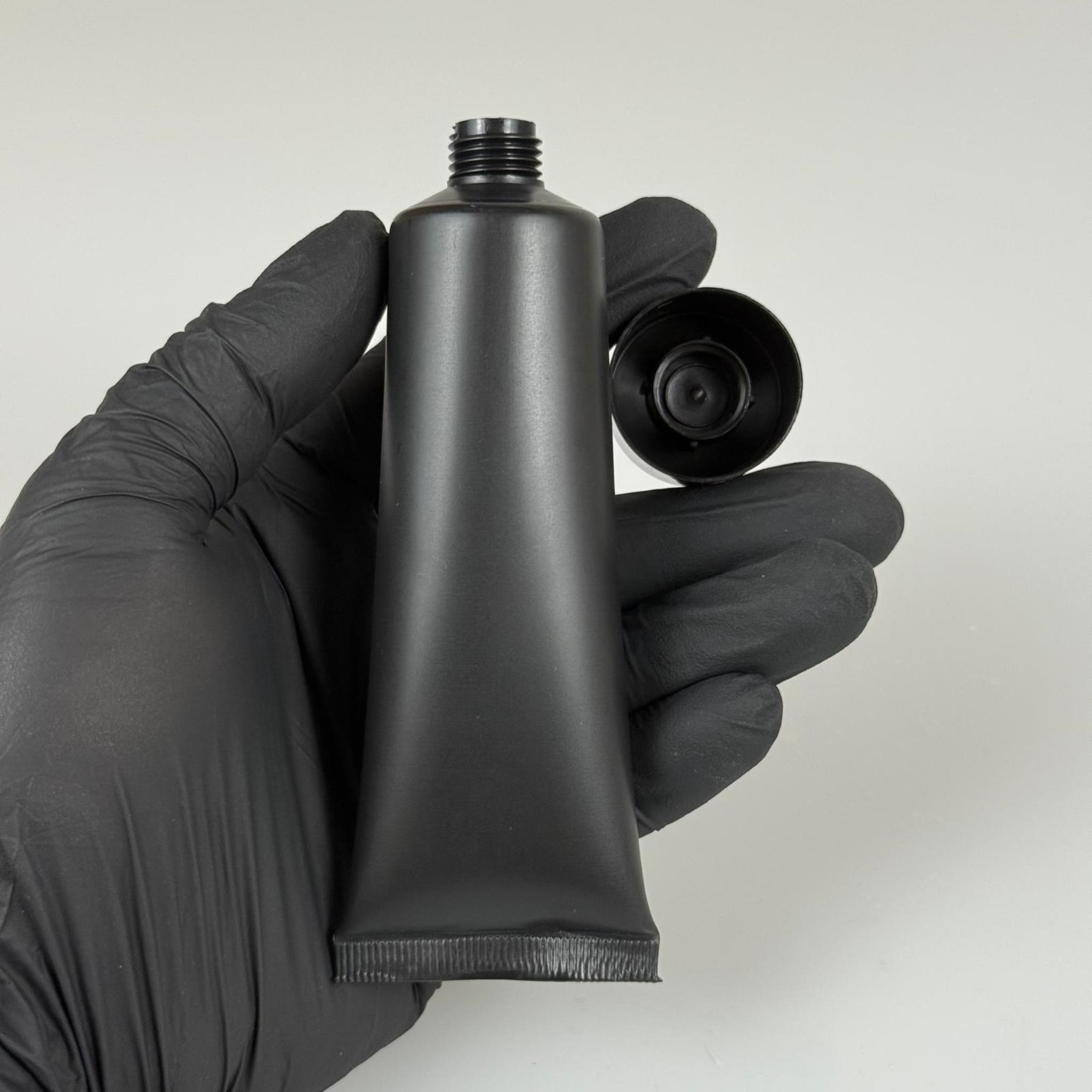 KOZMETİK İÇİN SİYAH BOŞ KREM TÜPÜ KAPAKLI - 50 ML - MERHEM TÜPÜ - PLASTİK MANÜEL DOLDURULABİLİR BOŞ TÜP - LİPGLOSS TÜP - DUDAK PARLATICISI TÜPÜ - BAL DOLUMU İÇİN PLASTİK TÜP