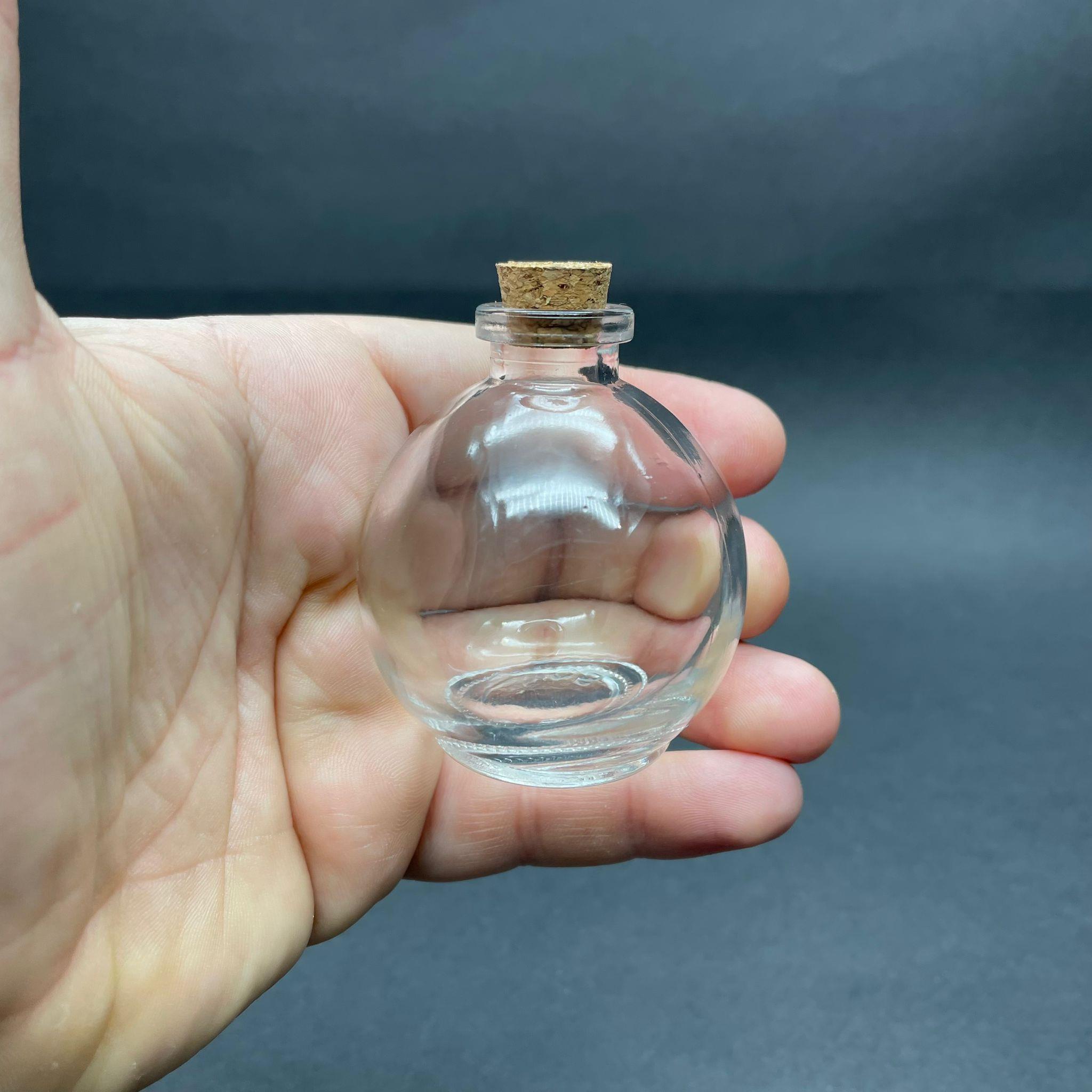 50 CC CAM TOP ŞİŞE MANTAR TIPALI - 50 ML BALON ŞİŞE - TOP ŞEKLİNDE YUVARLAK CAM ŞİŞE