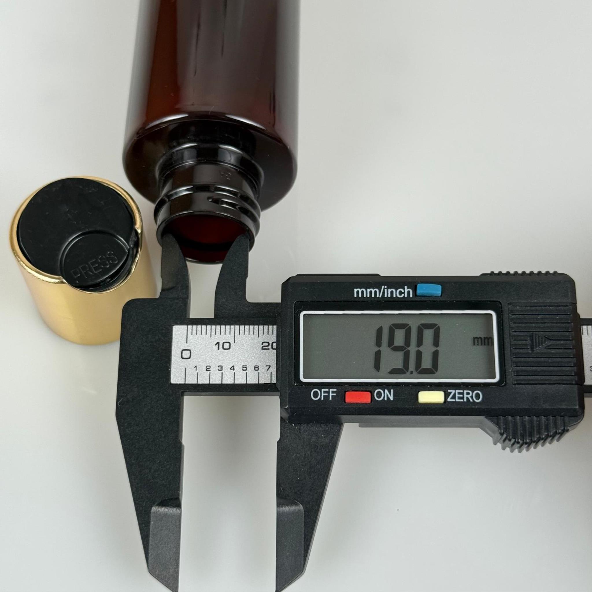 100 CC AMBER KÜT BOYUNLU PET ŞAMPUAN ŞİŞESİ -  100 ML GOLD DİSKTOP ŞAMPUAN KAPAKLI