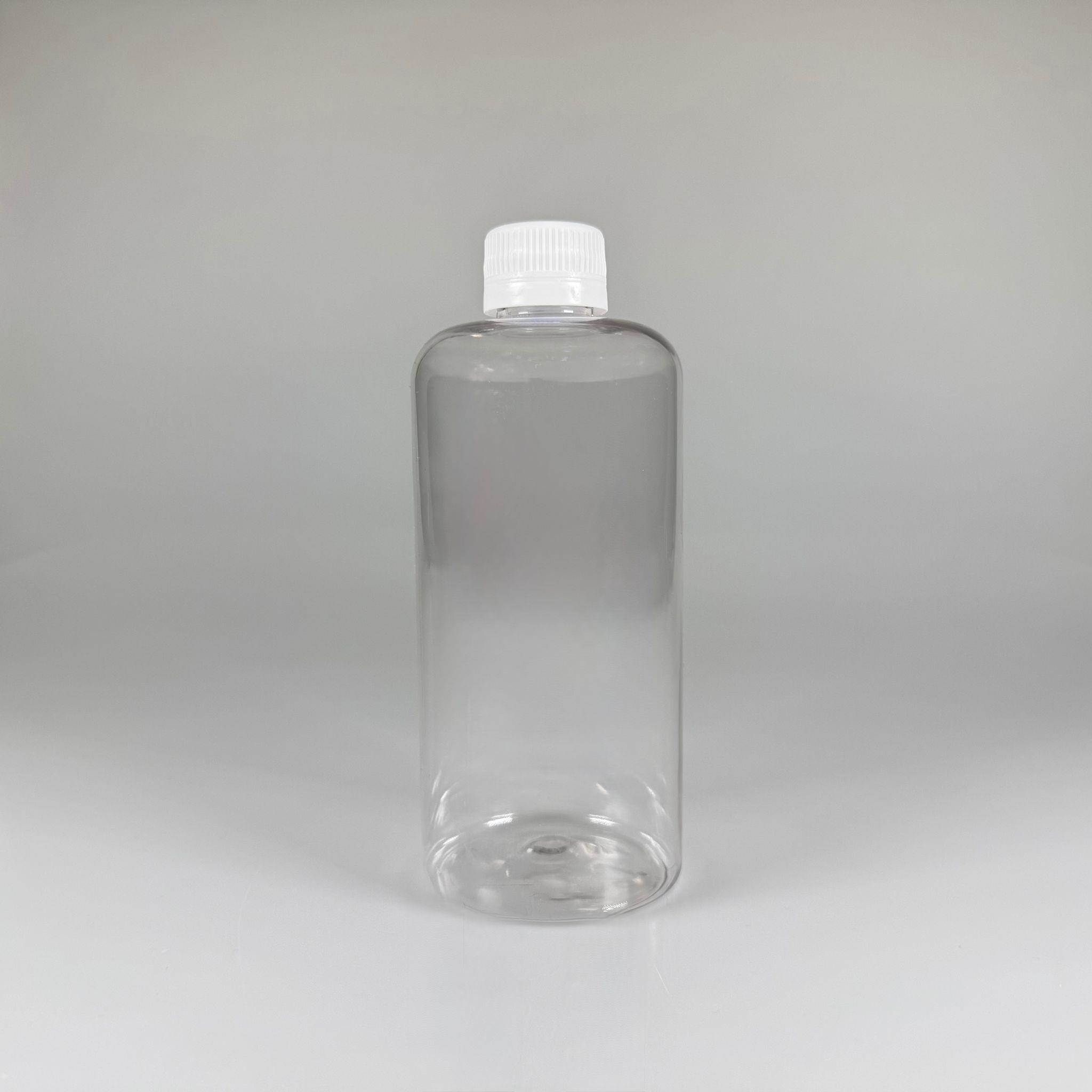 500 CC UZUN SİLİNDİR PET ŞİŞE KALIN (26 GR) - BEYAZ KİLİTLİ KAPAKLI - 28 AĞIZ - 500 ML PET ŞİŞE