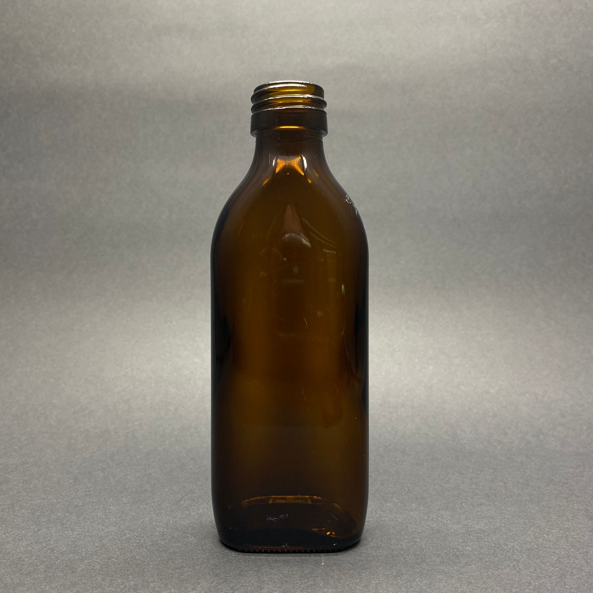150 CC AMBER  CAM YASSI COLD BREW ŞİŞE (SOĞUK KAHVE ŞİŞESİ) KAPAKSIZ (28 AĞIZ) - 150 ML YASSI CAM ŞİŞE