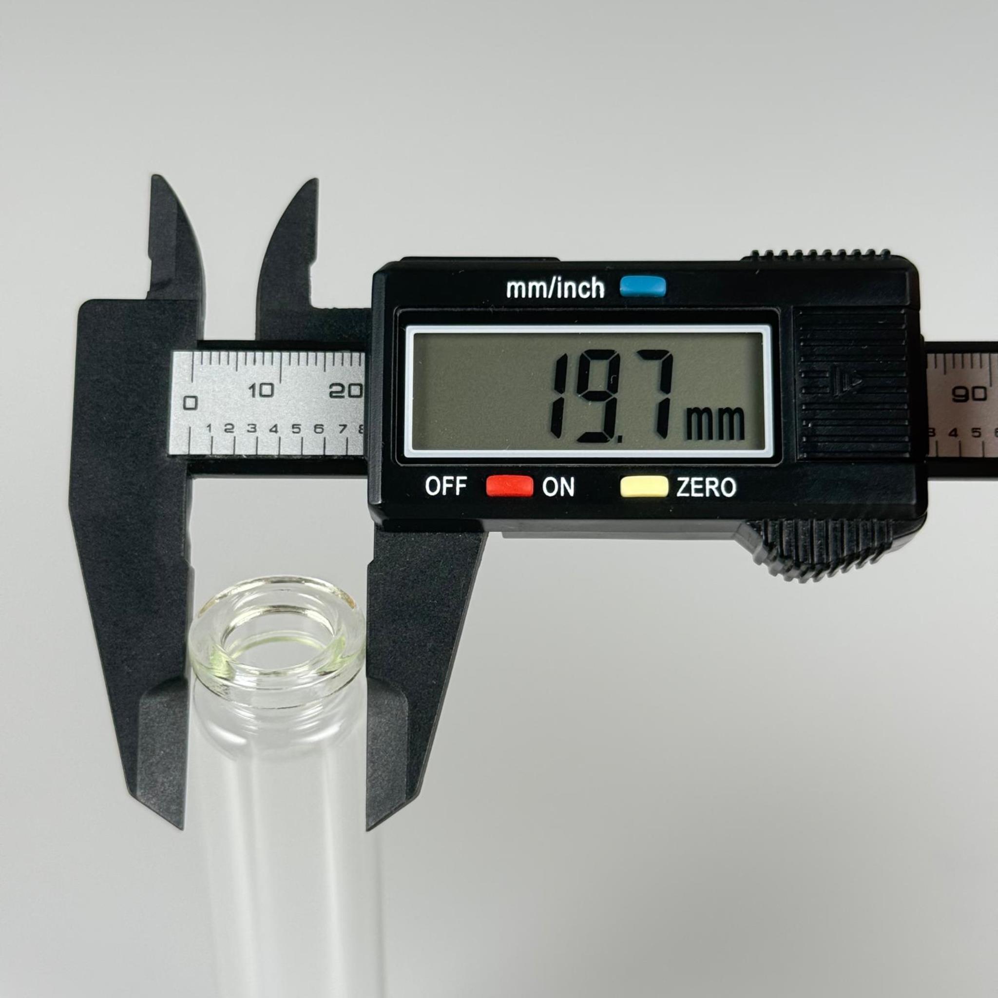 BOROSİLİKAT CAM ŞİŞE - 25 CC - 22x100 MM - ÇEKME CAM BORU FLAKON İNCE PENİSİLİN ŞİŞESİ - AĞIZ ÇAPI 20 MM